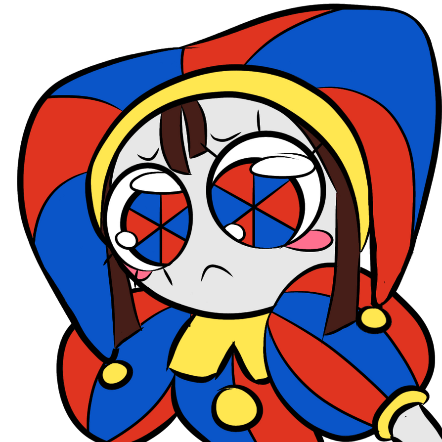 894x894 I made a wallpaper from my favorite pomni expression