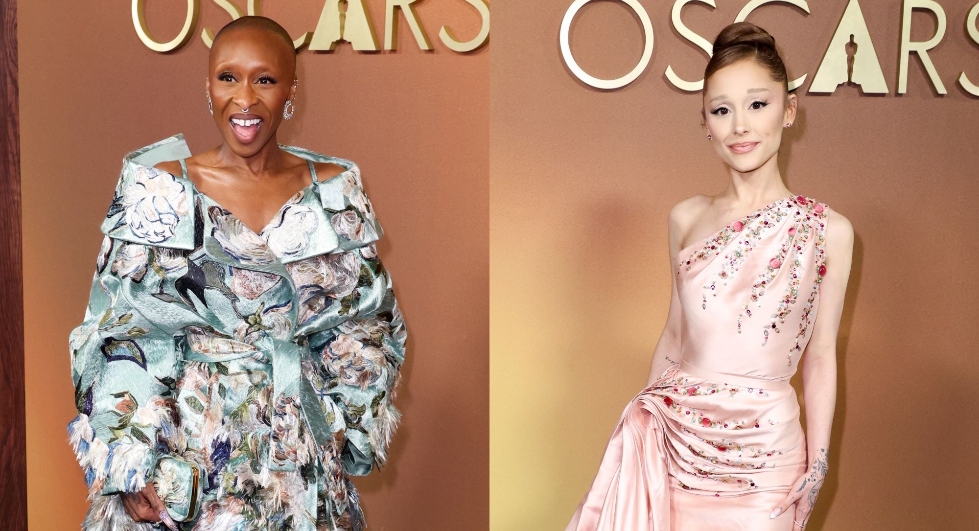 2000x1085 Ariana Grande & Cynthia Erivo Wear Dior, Givenchy to Governors Awards