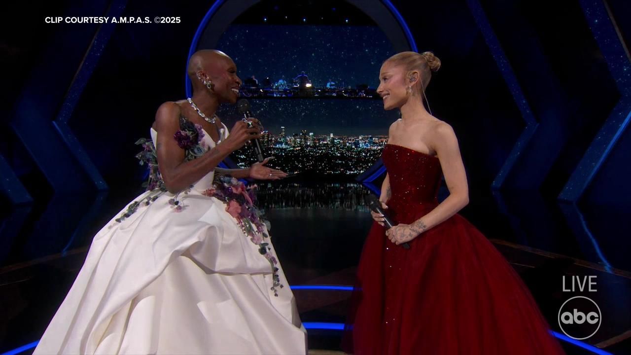 1280x720 Oscars Performances 2025: 'Wicked' Stars Cynthia Erivo, Ariana Grande Perform 'Over The Rainbow, ' 'Home, ' 'Defying Gravity' Raleigh Durham