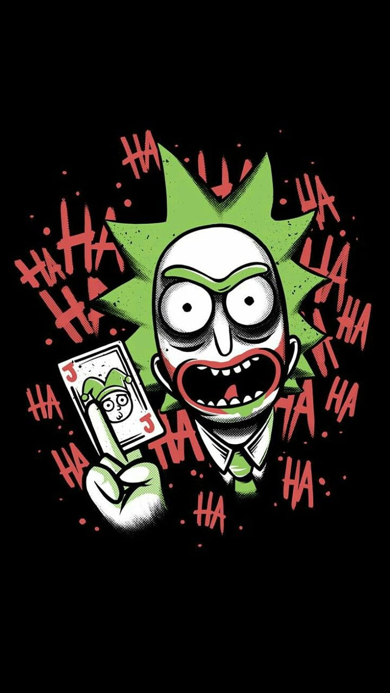 800x1422 Joker, dragon, morty, mouse, rick, rick and morty, rick y morty, supreme, vans, HD phone wallpaper