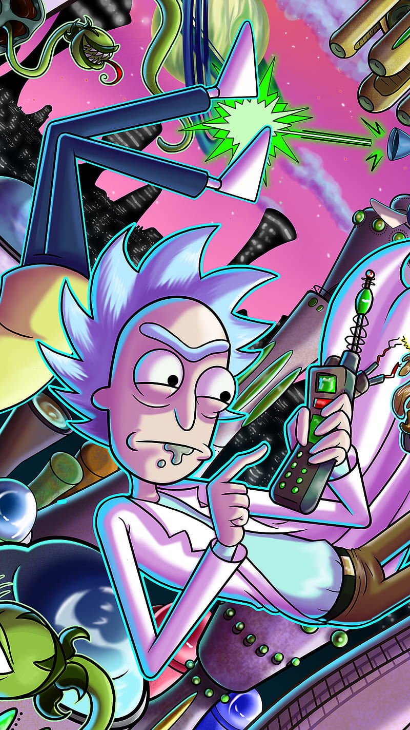 800x1422 Morty, gangster, rick and morty, stylish, HD phone wallpaper