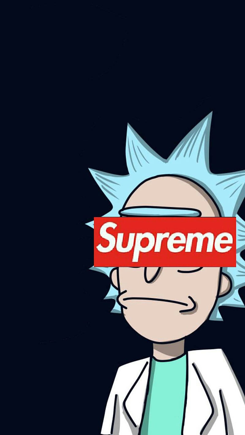 800x1422 Supreme rick, HD phone wallpaper