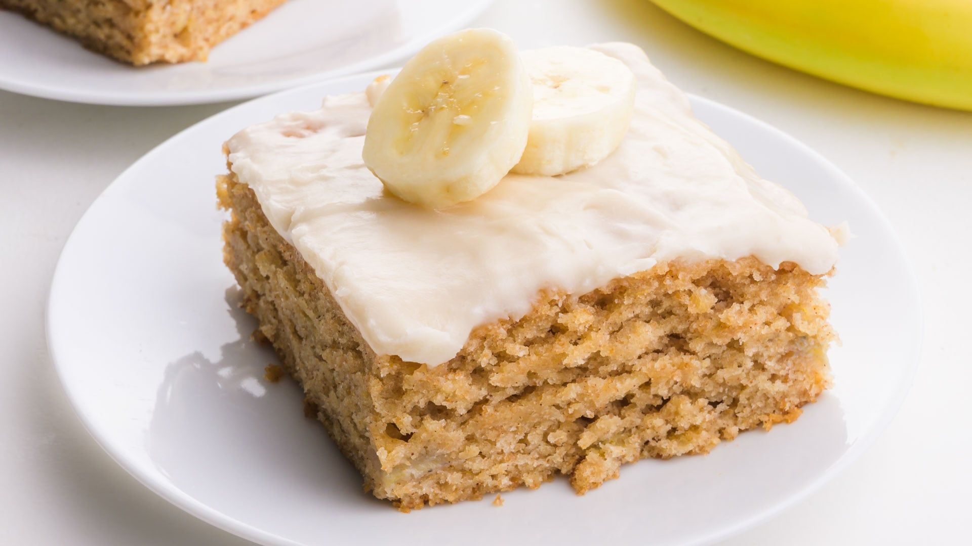 1920x1080 Moist Banana Snack Cake with Maple Glaze You'll Crave Daily