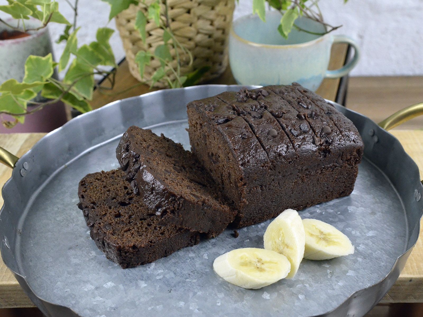 1600x1200 Banana & Chocolate Cake. Half Loaves. Pullin's Bakery
