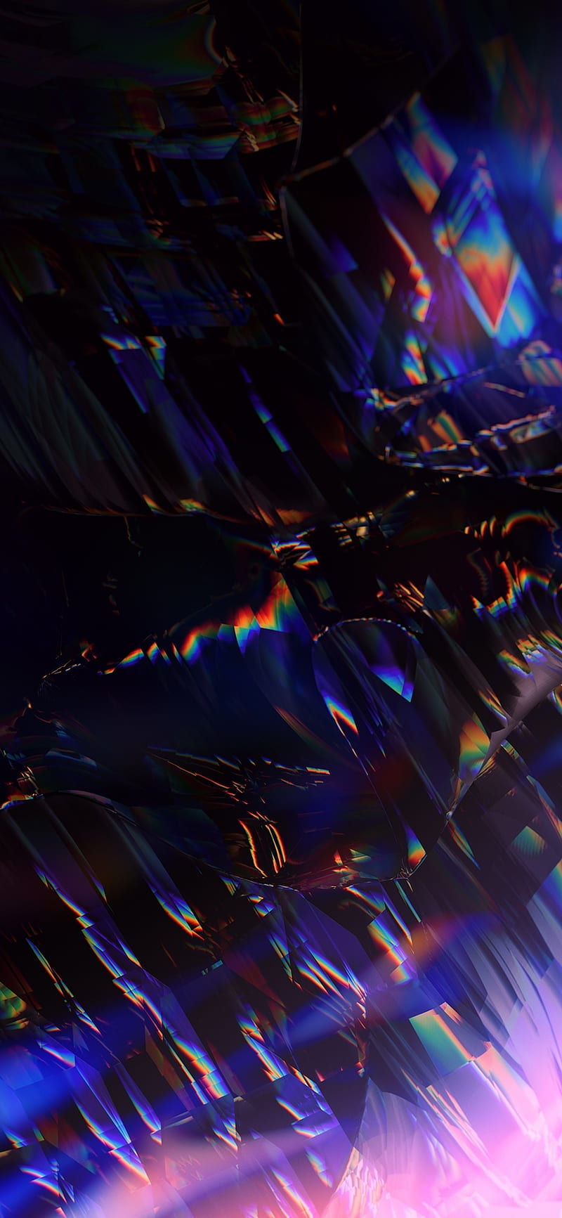 800x1733 Quartz, accent, aesthetic, dark, galaxy, glow, ice, led, note, pretty, HD phone wallpaper