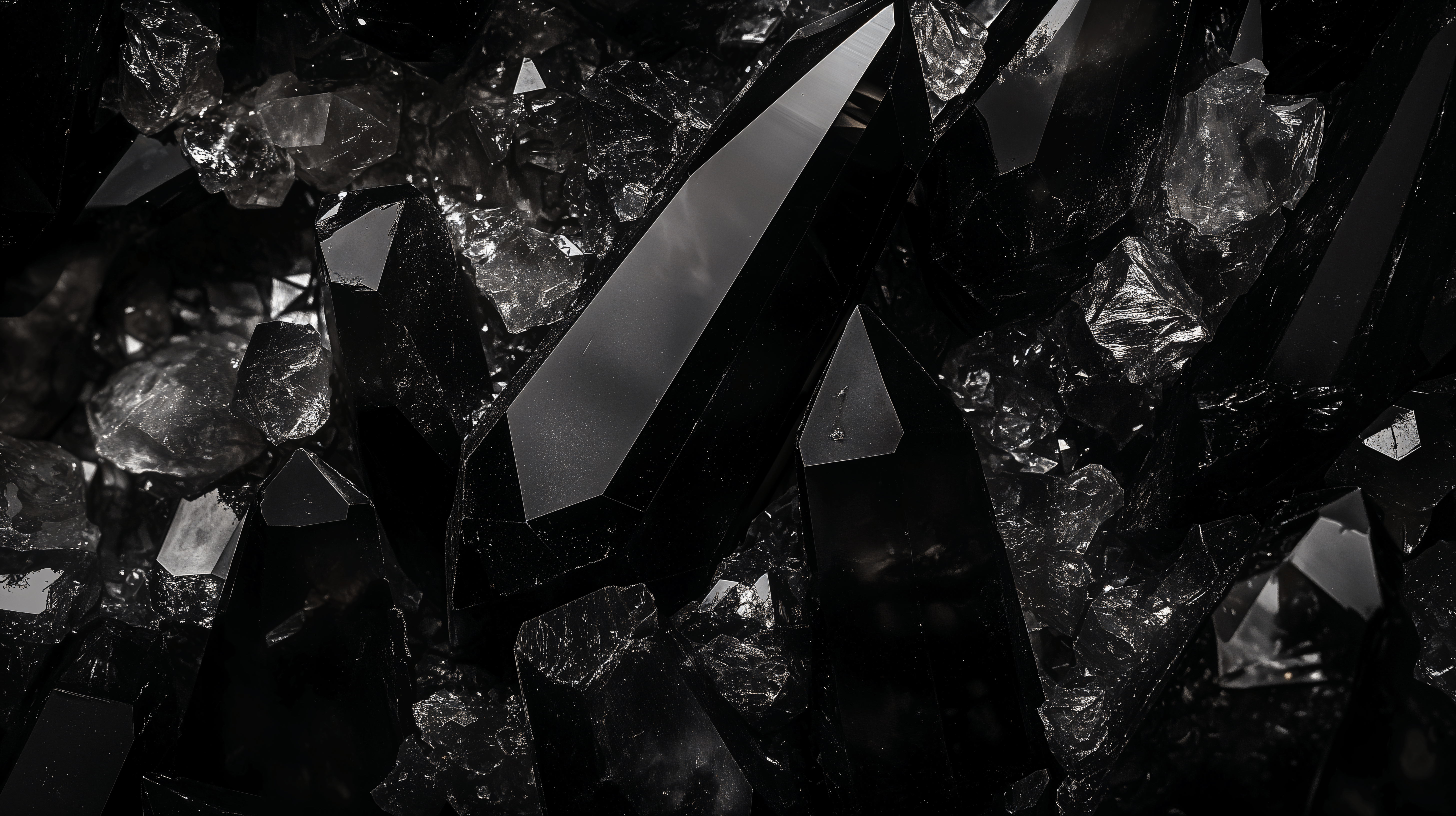 5824x3264 Elegant Black Crystal 4K Ultra HD Wallpaper