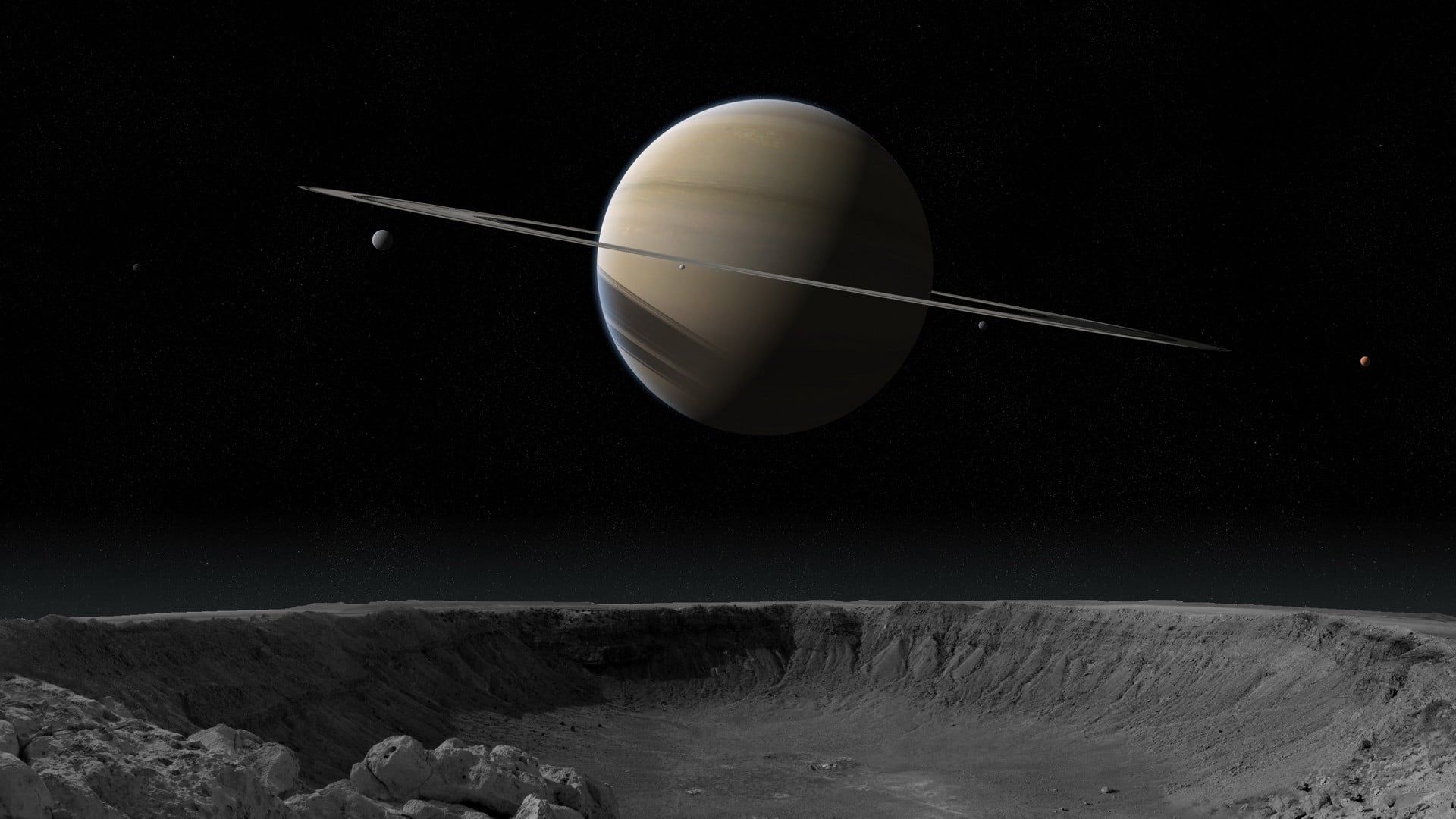 1920x1080 The beauty of Saturn [1920X1080]