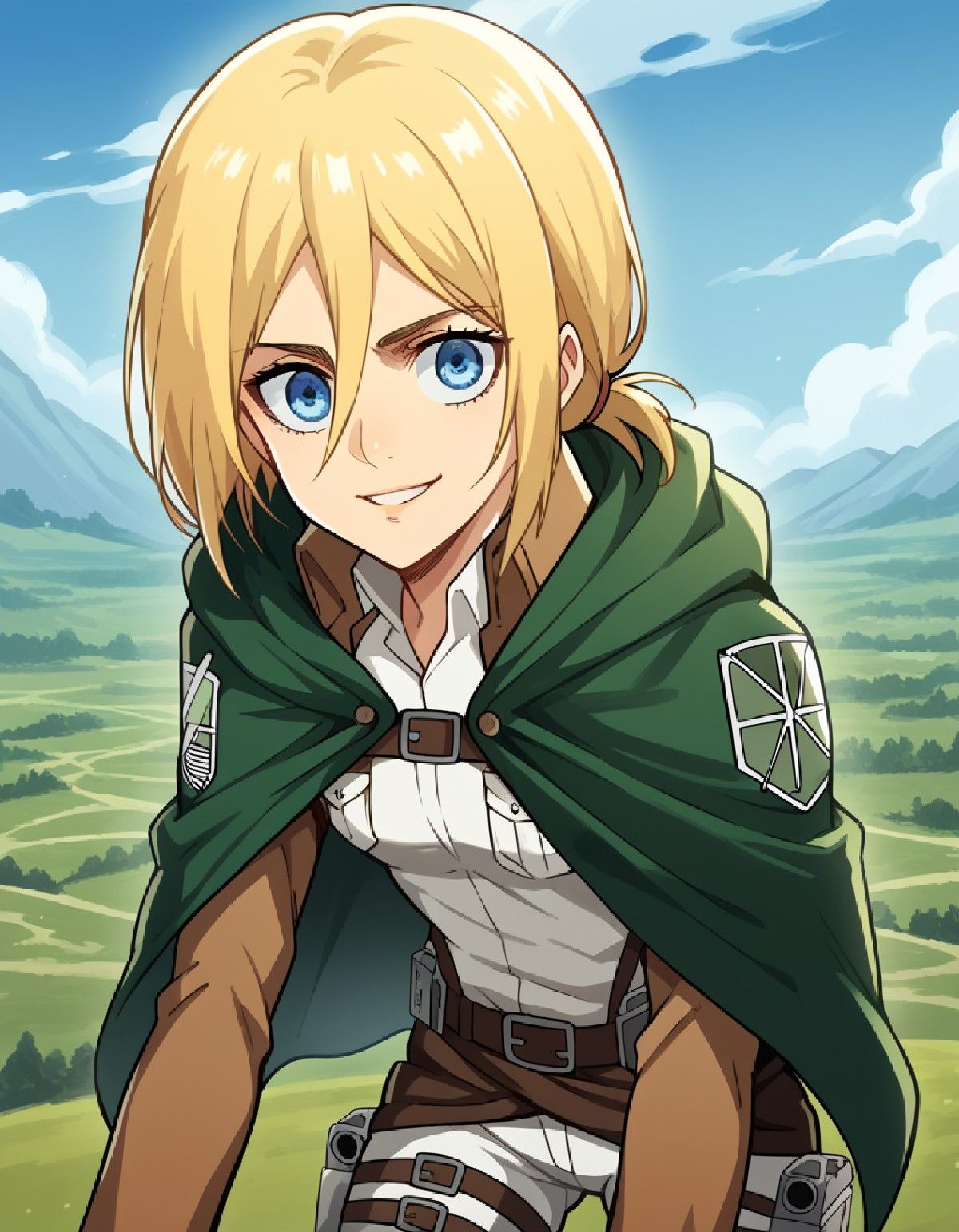 1200x1543 Krista Lenz (クリスタ・レンズ) / Historia Reiss (ヒストリア・レイス) on Titan (Shingeki no Kyojin) (進撃の巨人) s1. Pony Diffusion LoRA