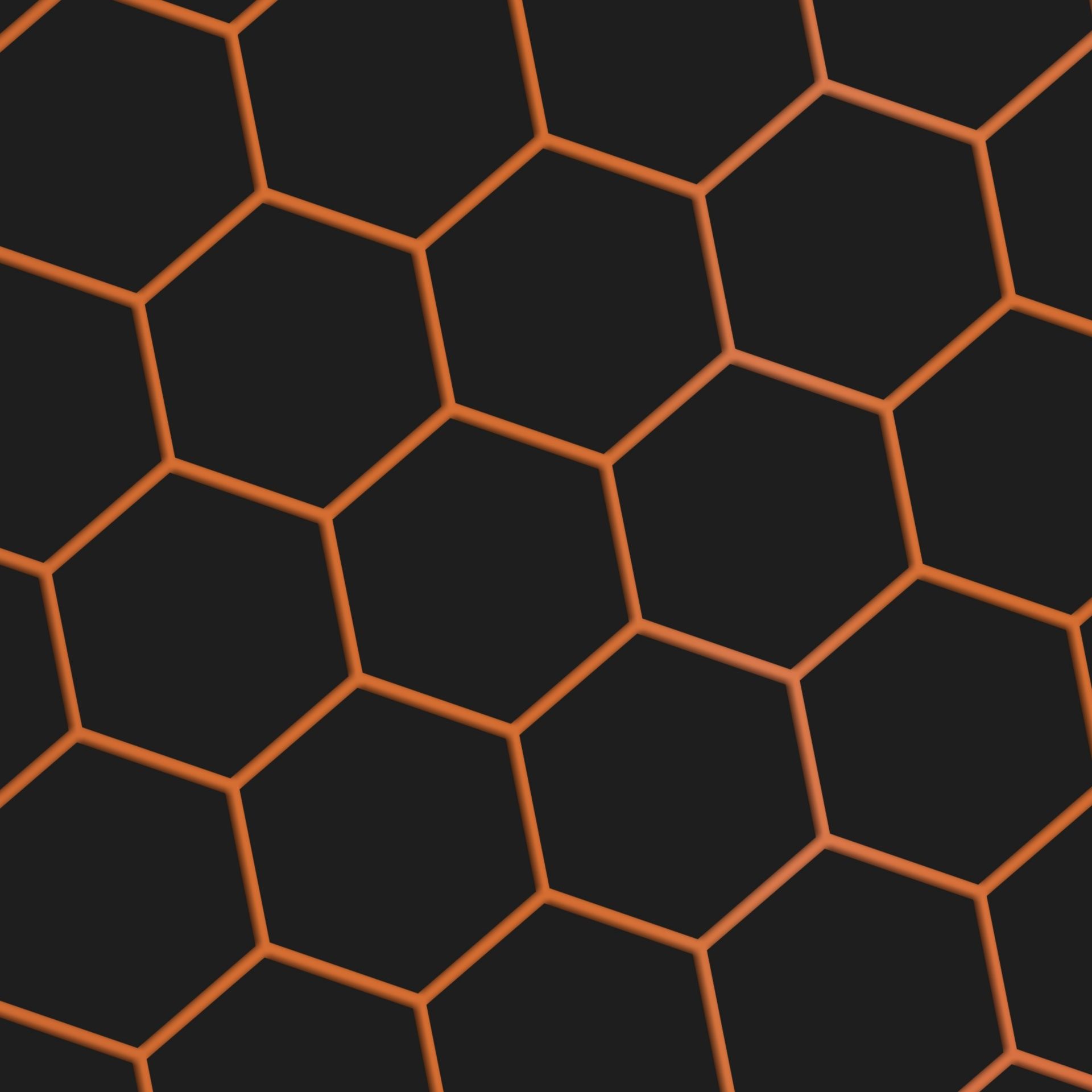 1920x1920 Download free photo of Net, hex, hexagonal, orange, abstract