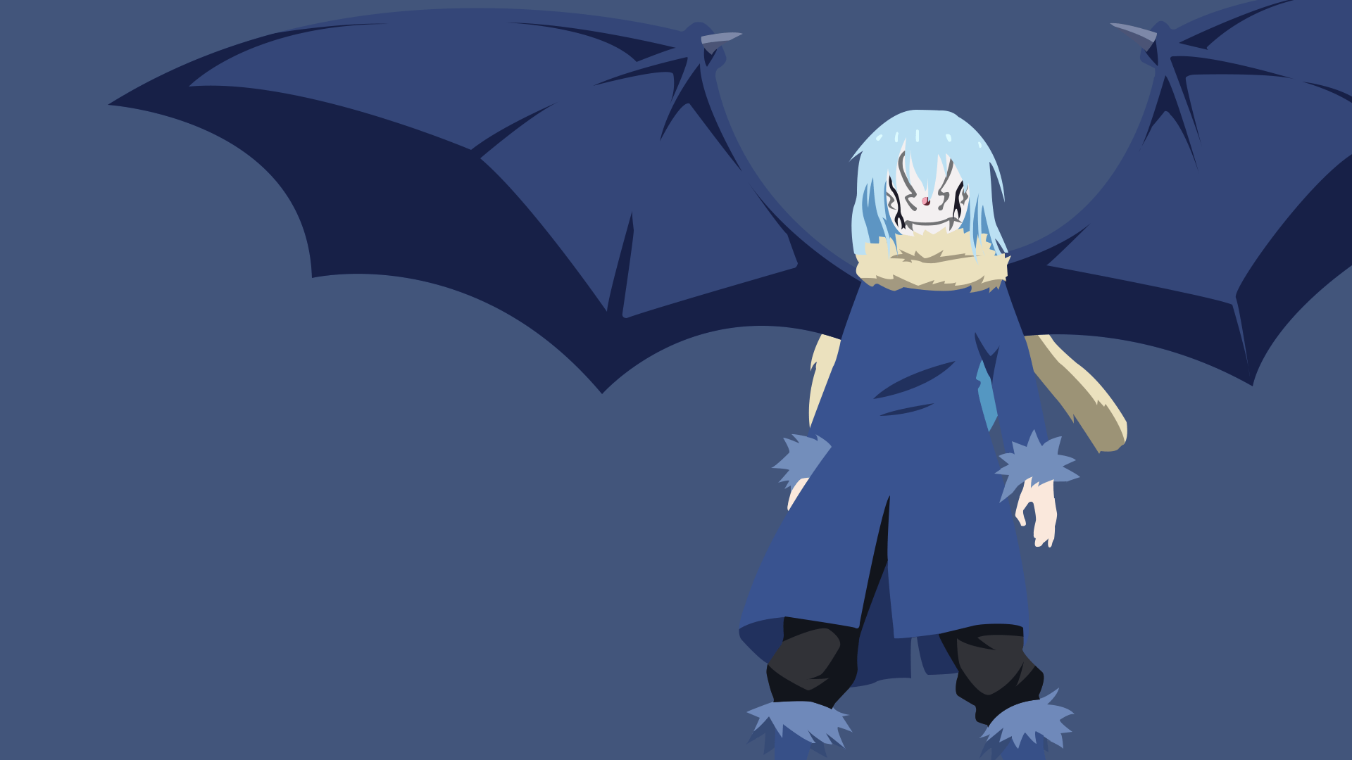 1920x1080 Rimuru Tempest Minimalist Wallpaper for Desktop