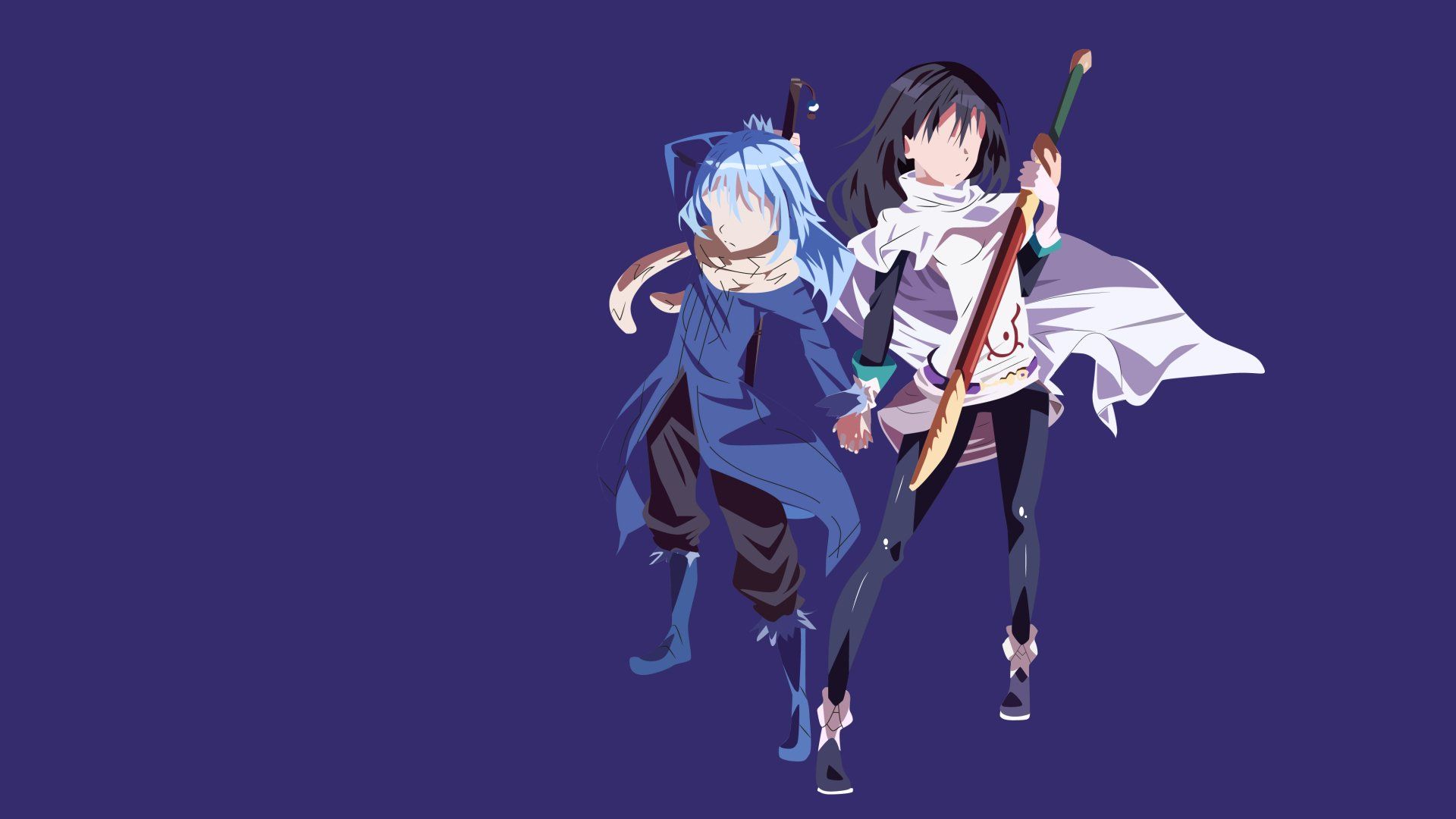 1920x1080 Rimura Tempest &amp; Shizue Izawa Minimalist