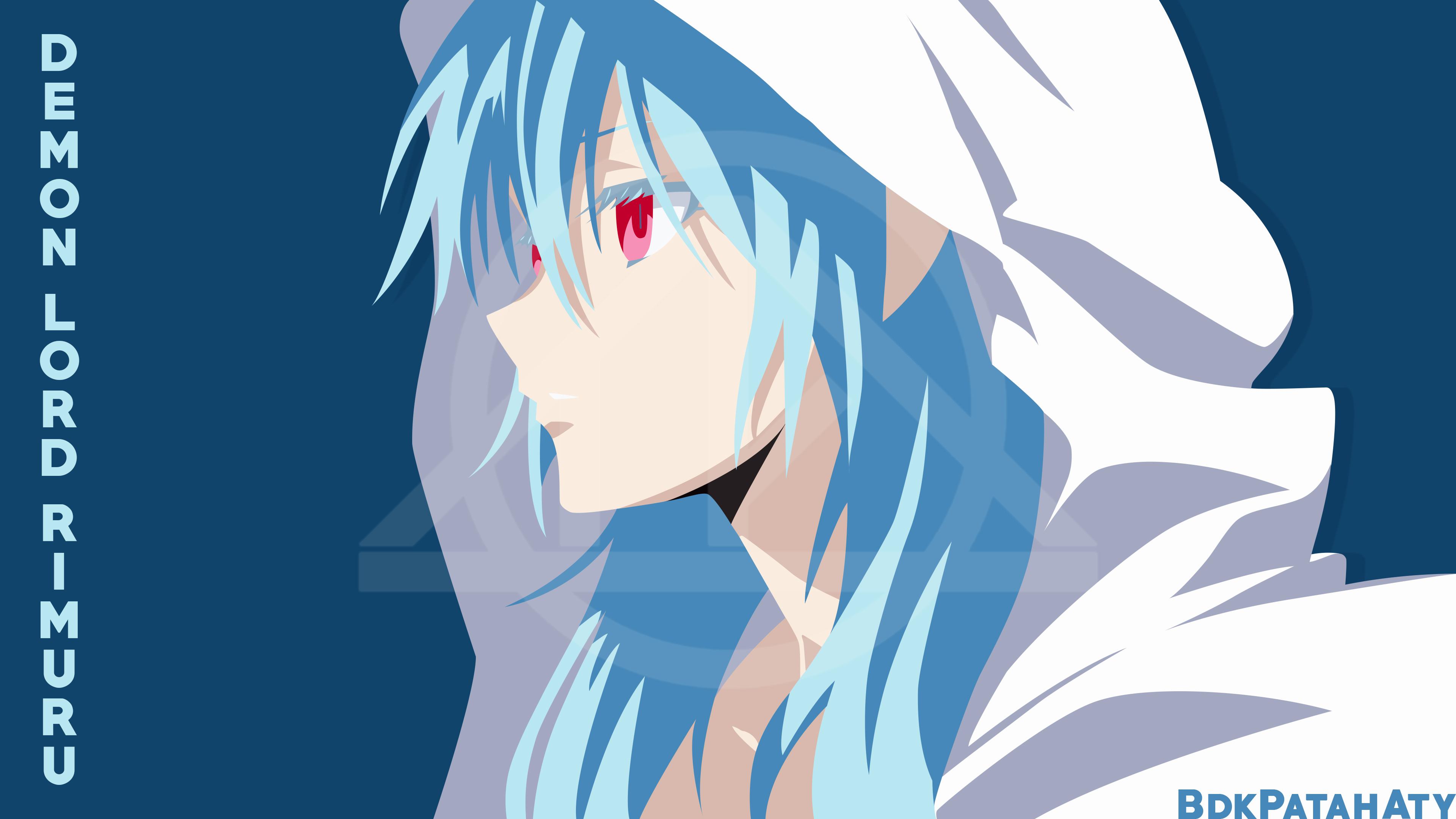 3840x2160 My minimalist OC art that i made recently when Rimuru was about to become a demon lord. I'll be doing more of Rimuru when the new eps comes out. Do visit my