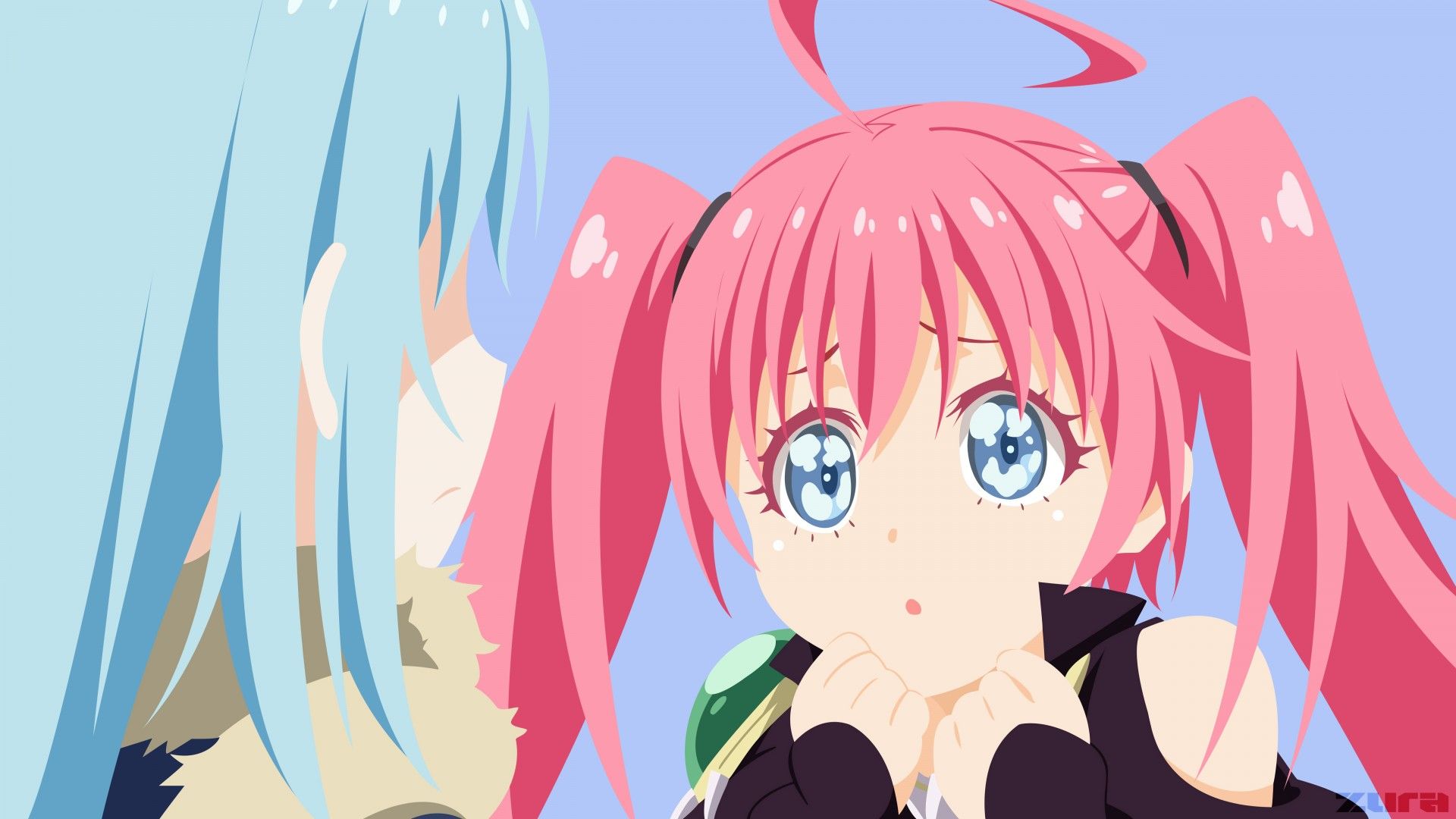 1920x1080 Milim Nava Rimuru Tempest Tensei shitara Slime Datta Ken Minimalist 4K 5K HD That Time I Got Reincarnated as a Slime Wallpaper