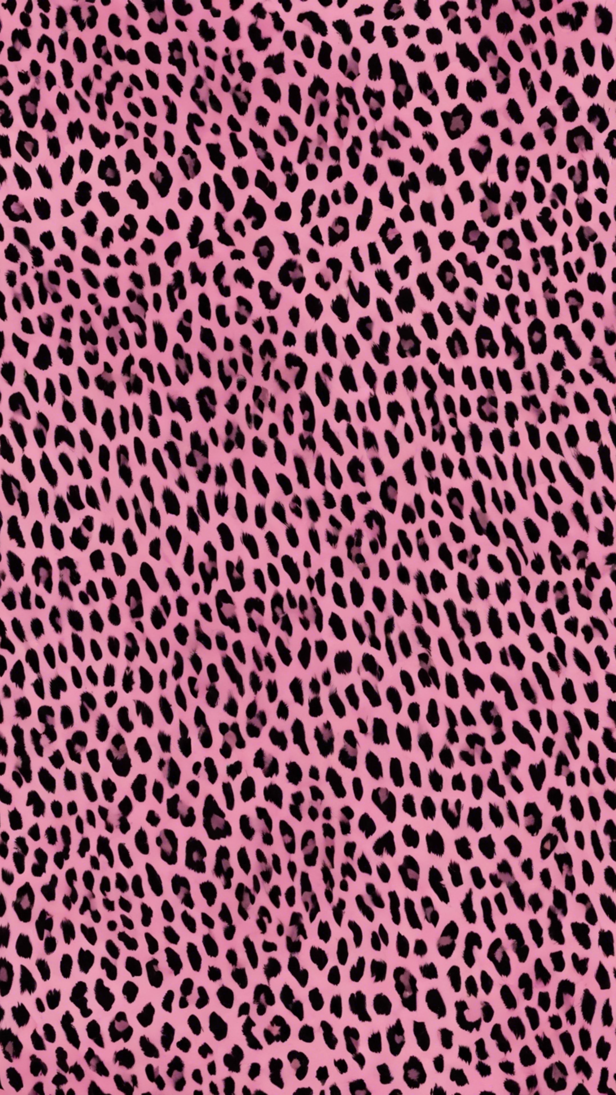2160x3840 A swirling pattern of pink leopard print against a black background. Wallpaper [0323c069119845aa82f9]