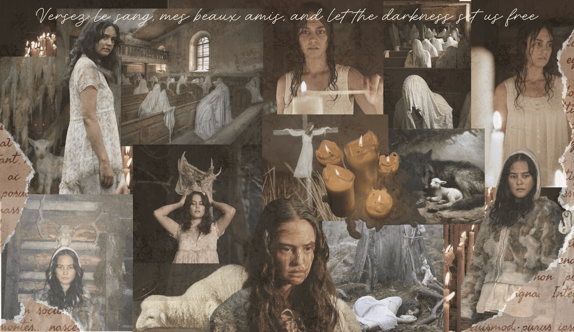 2000x1158 Lottie Matthews Southern Gothic Sacrificial Lamb Themed Collage