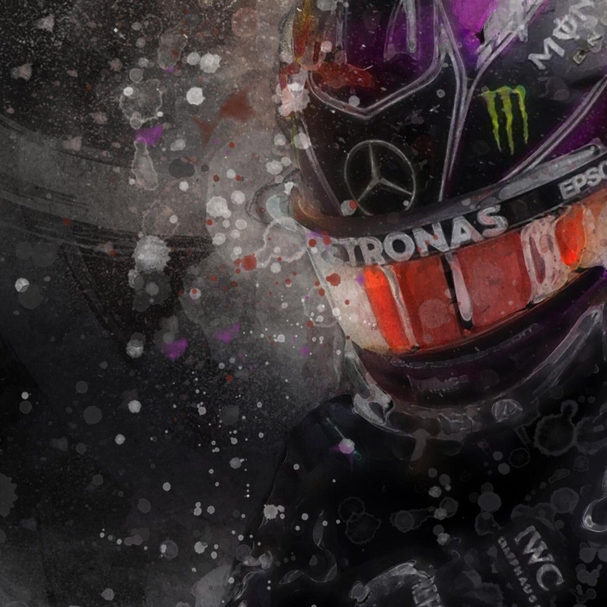 1200x1200 Lewis Hamilton. F1. Formula 1. Wakanda Forever. Poster