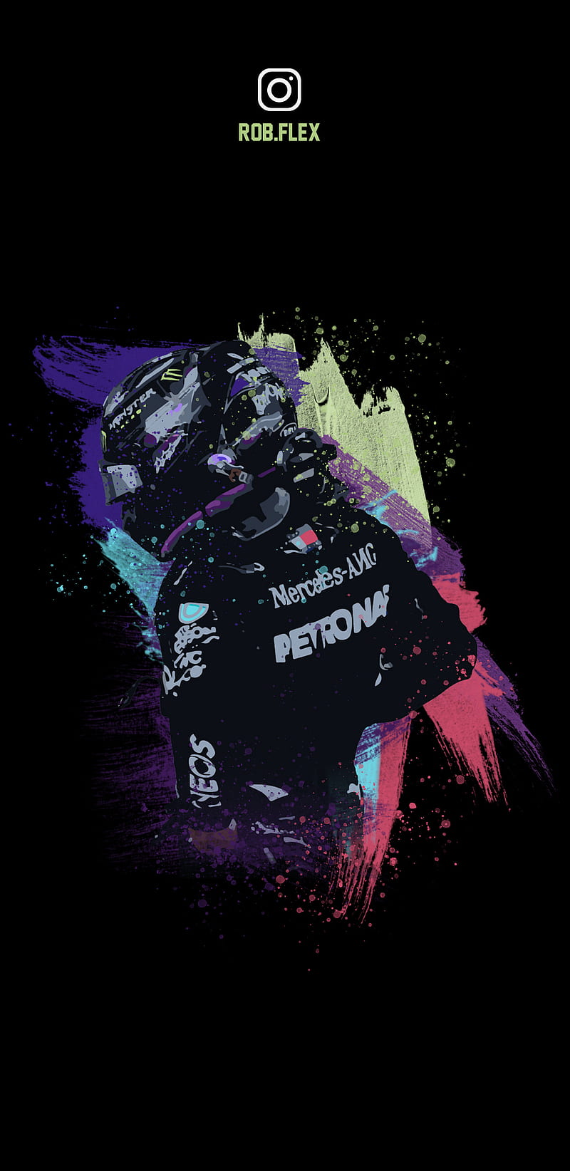 800x1644 Hamilton Panther, black, car, carros, f hamilton, lewis, negra, pantera, panther, HD phone wallpaper