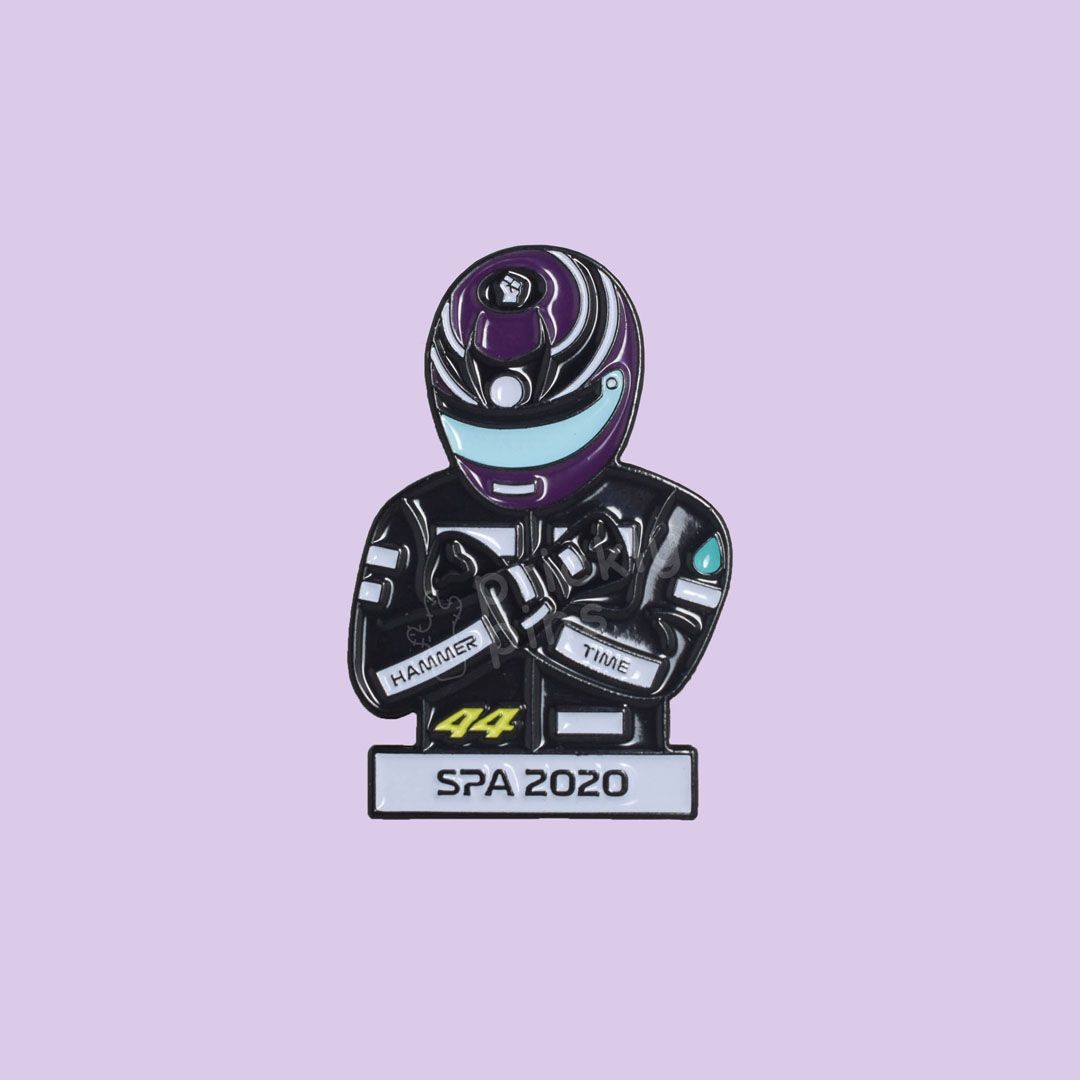 1080x1080 Lewis Hamilton Spa 2020 Wakanda Forever Pin
