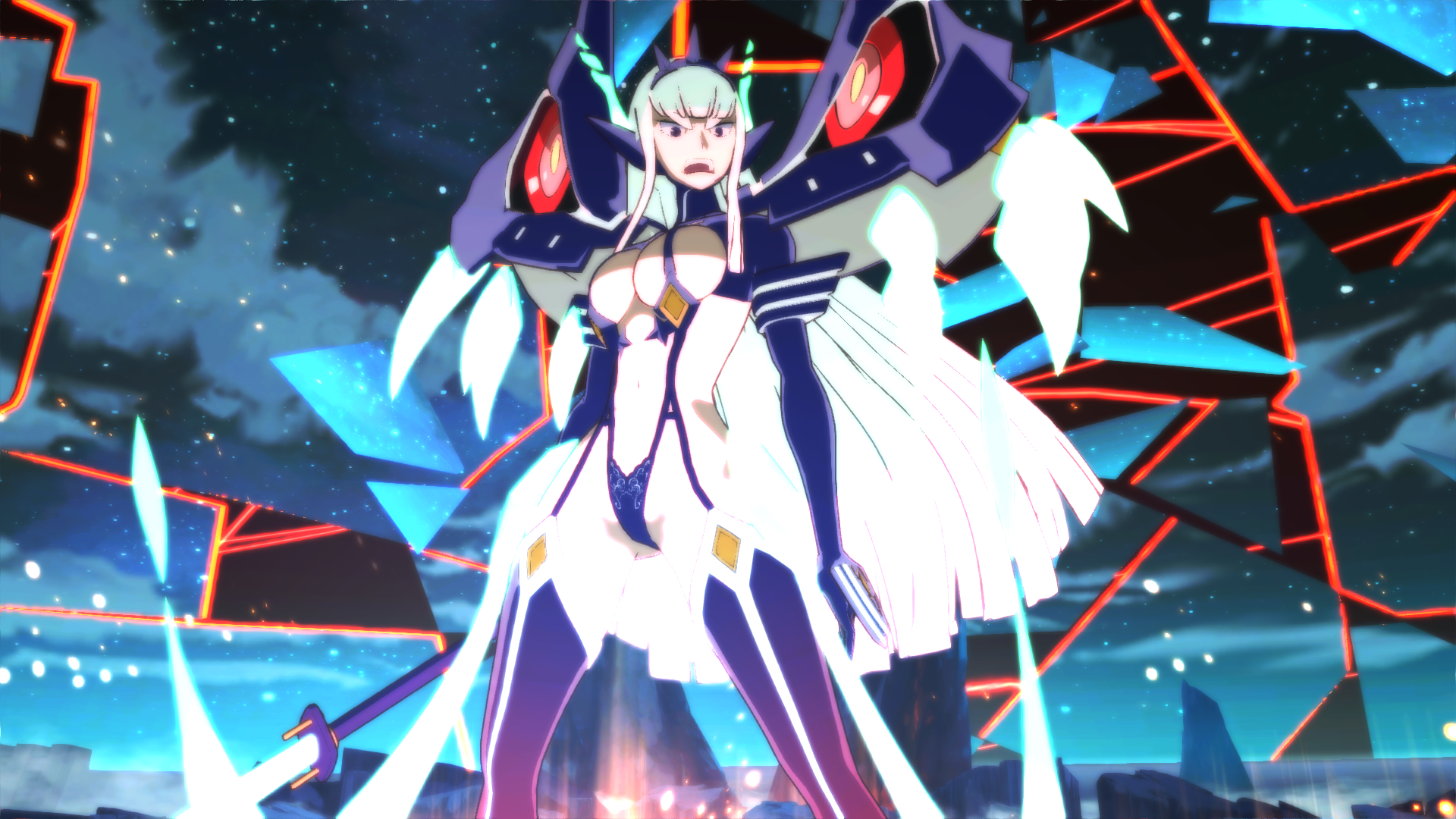 1920x1080 Kill la Kill: IF Satsuki Kiryuin 'Junketsu Shinzui' costume screenshots