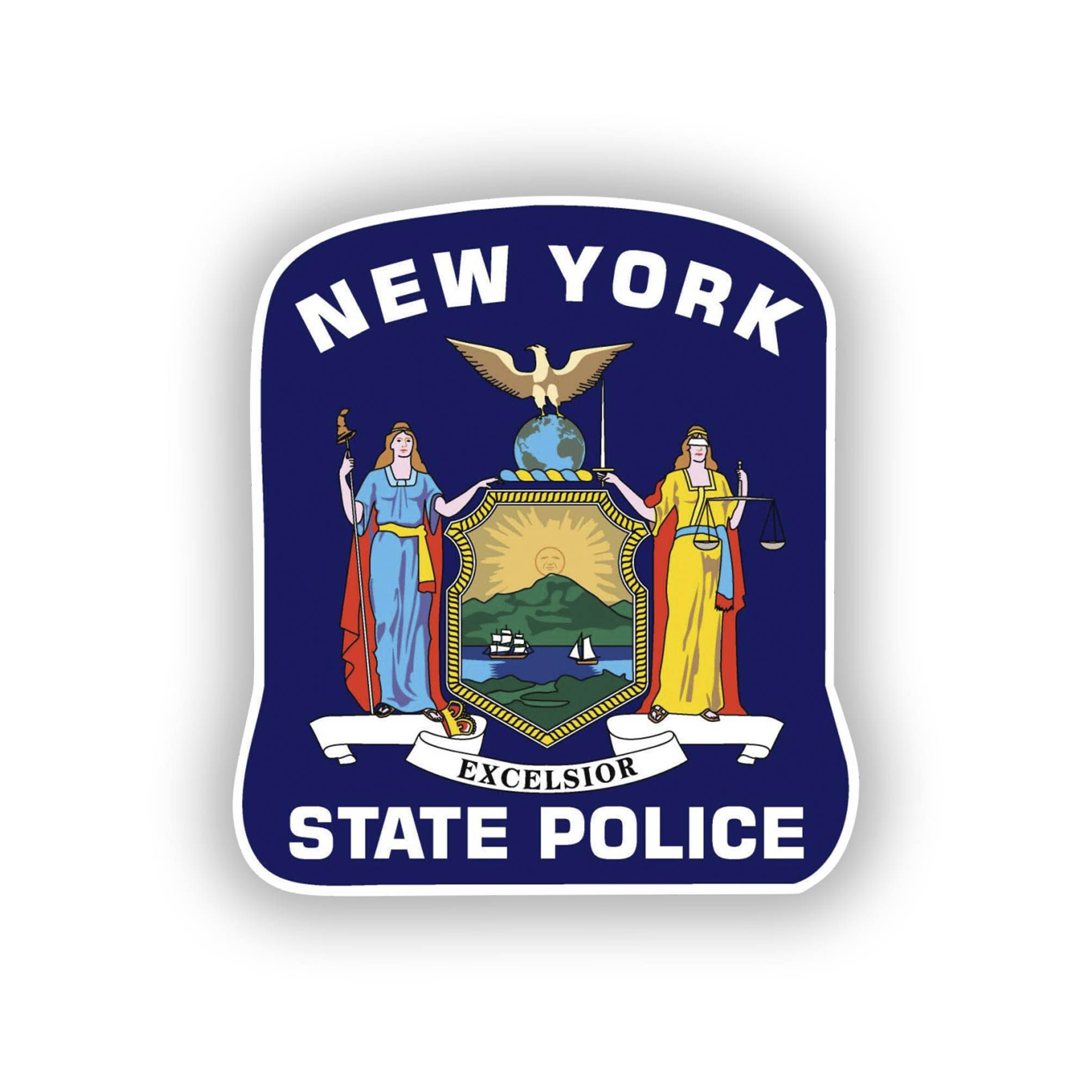 2008x2008 New York State Police Trooper Sticker (Peel N' Stick)