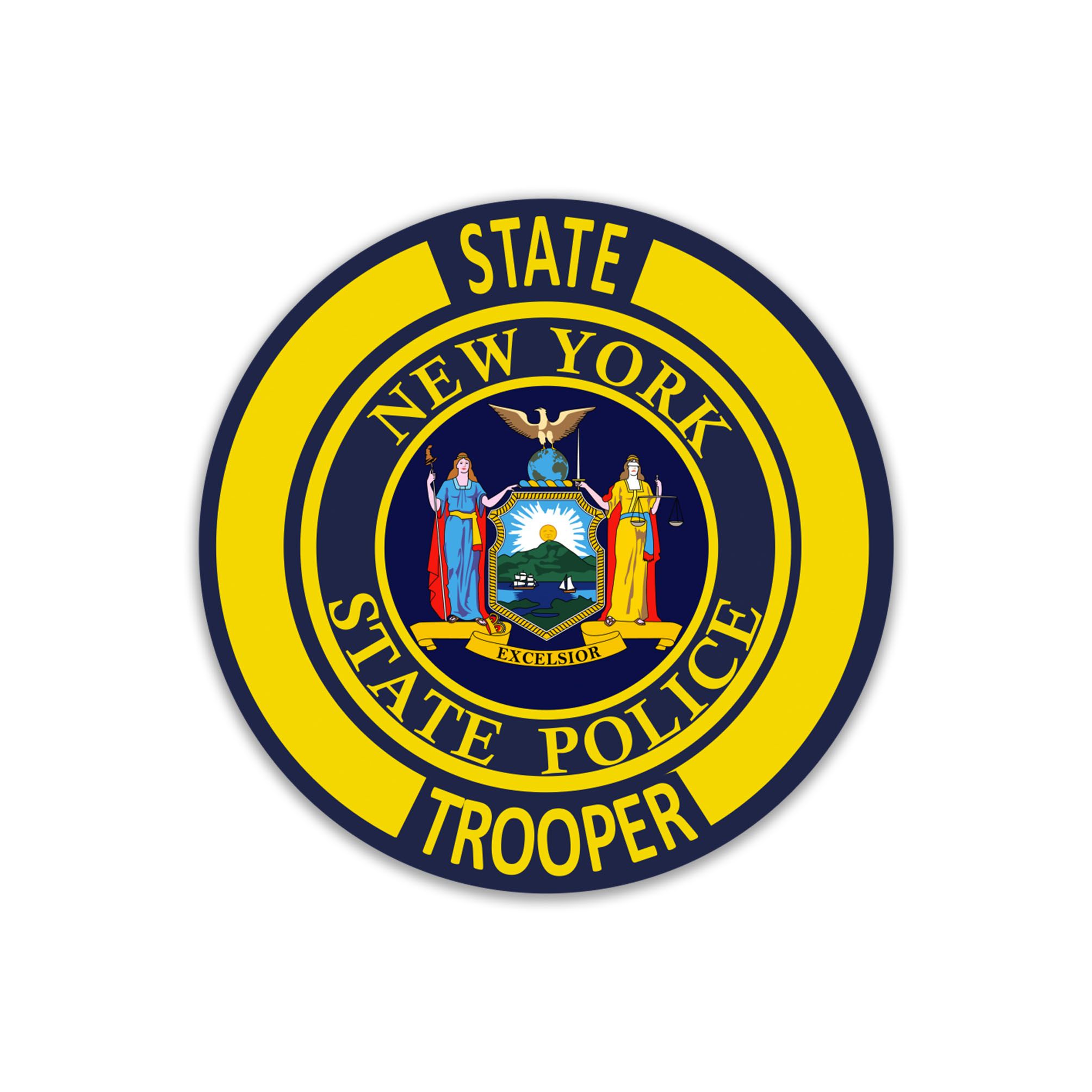 2008x2008 NYSP New York State Police Trooper Sticker (Peel' N Stick)