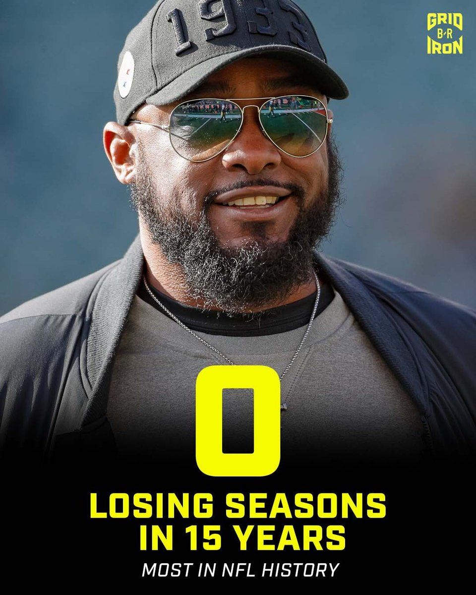 960x1200 Mike Tomlin Is Incredible. 2007: 10 6 2008: 12 4 2009: 9 7 2010: 12 4 2011: 12 4 ➖2012: 8 8 ➖2013: 8 8 2014: 11 5 2015: 10 6 2016: 11 5 2017: 13 3 2018: 9 6 1 ➖2019: 8 8 2020: 12 4 2021: 8 7 1 (one Game Left)