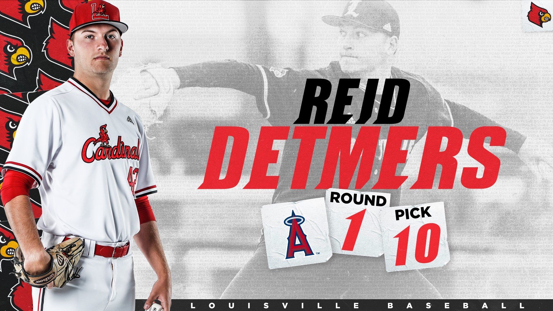 1920x1080 Louisville Pitcher Reid Detmers Drafted 10th By The Los Angeles Angels