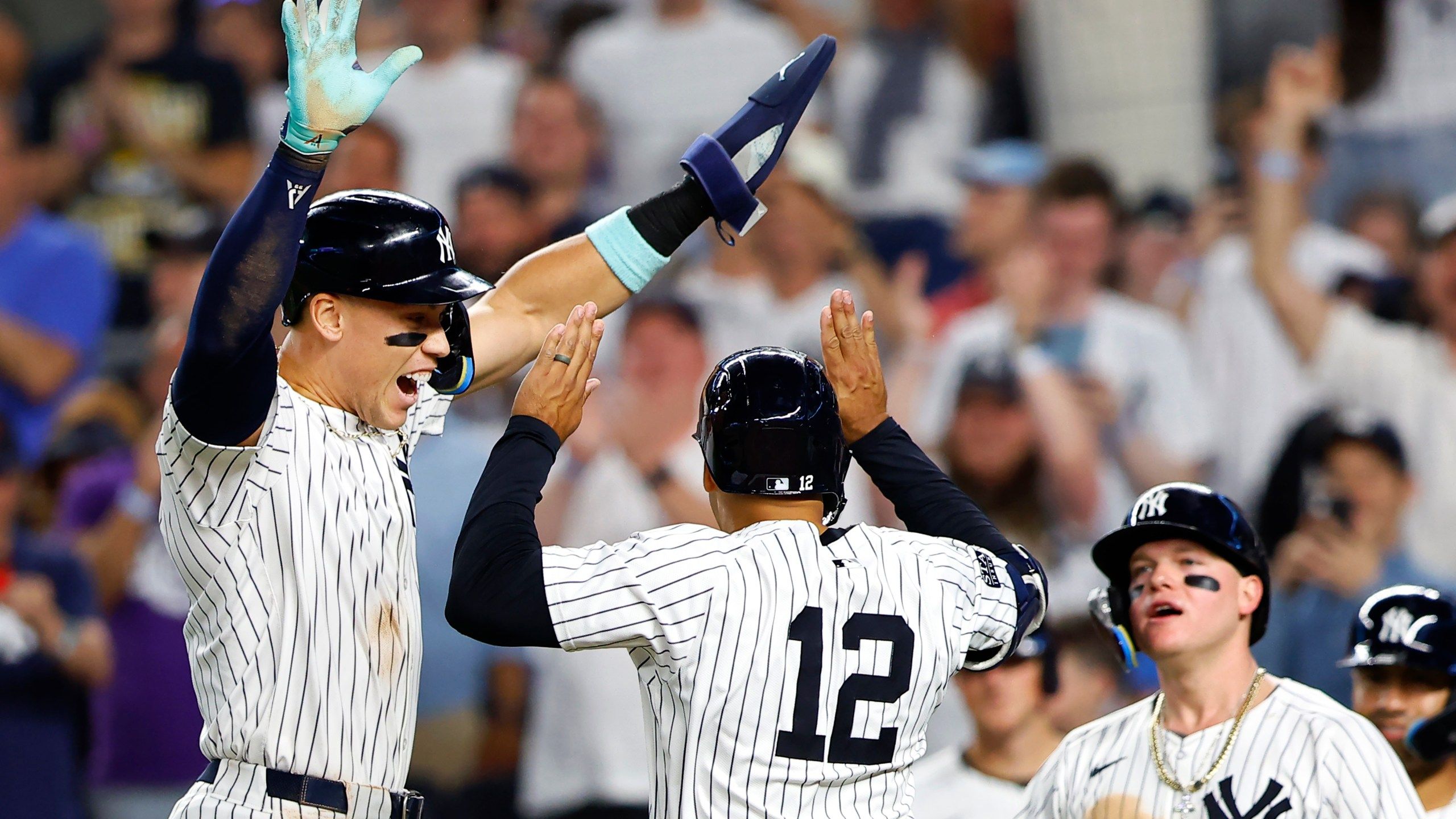 2560x1440 Grisham's 3 Run Homer, Judge And Cabrera Solo Drives Lift Yankees Over Dodgers 6 4 To Prevent Sweep