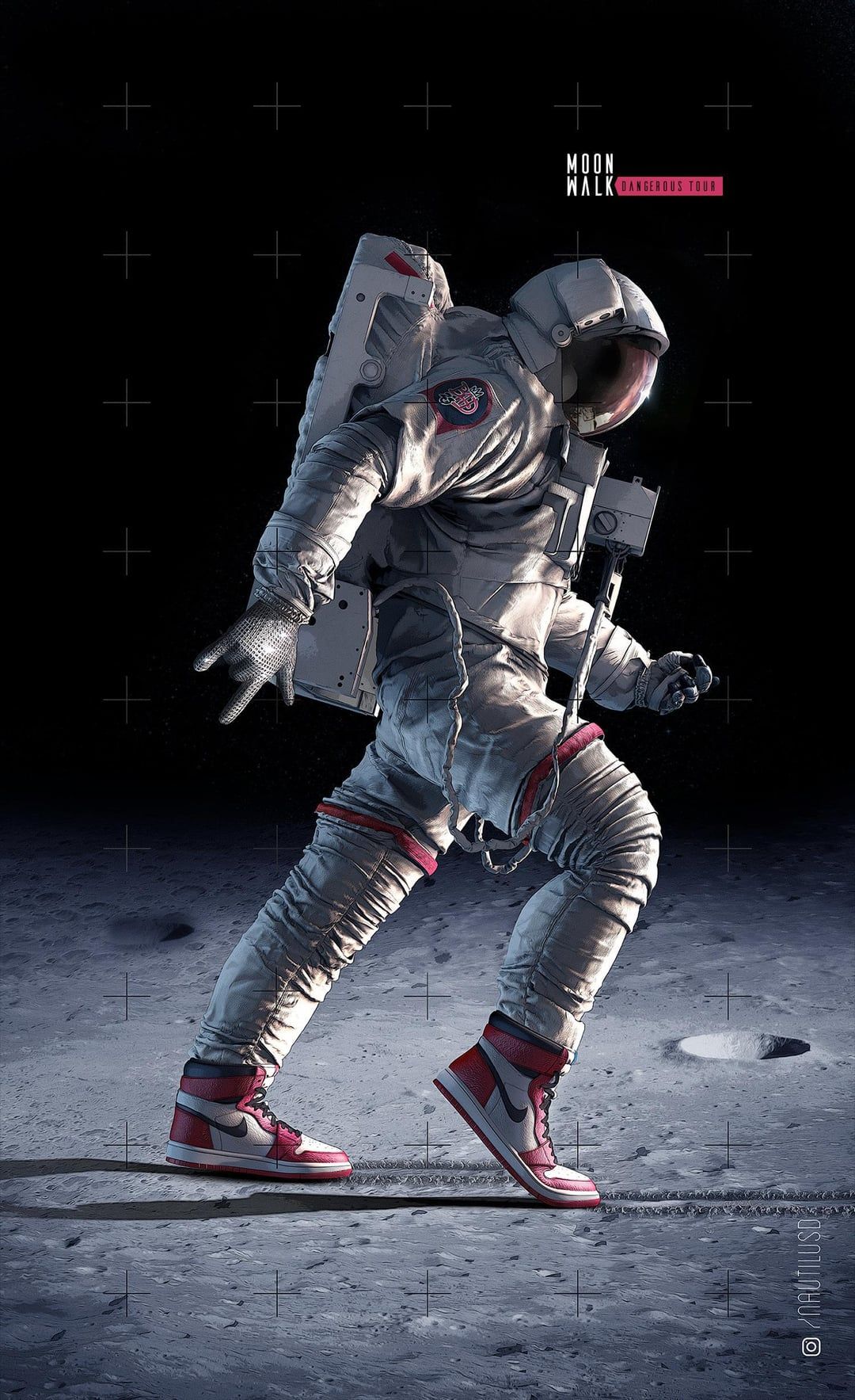 1080x1767 Moon Walker: Air Jordan fan art