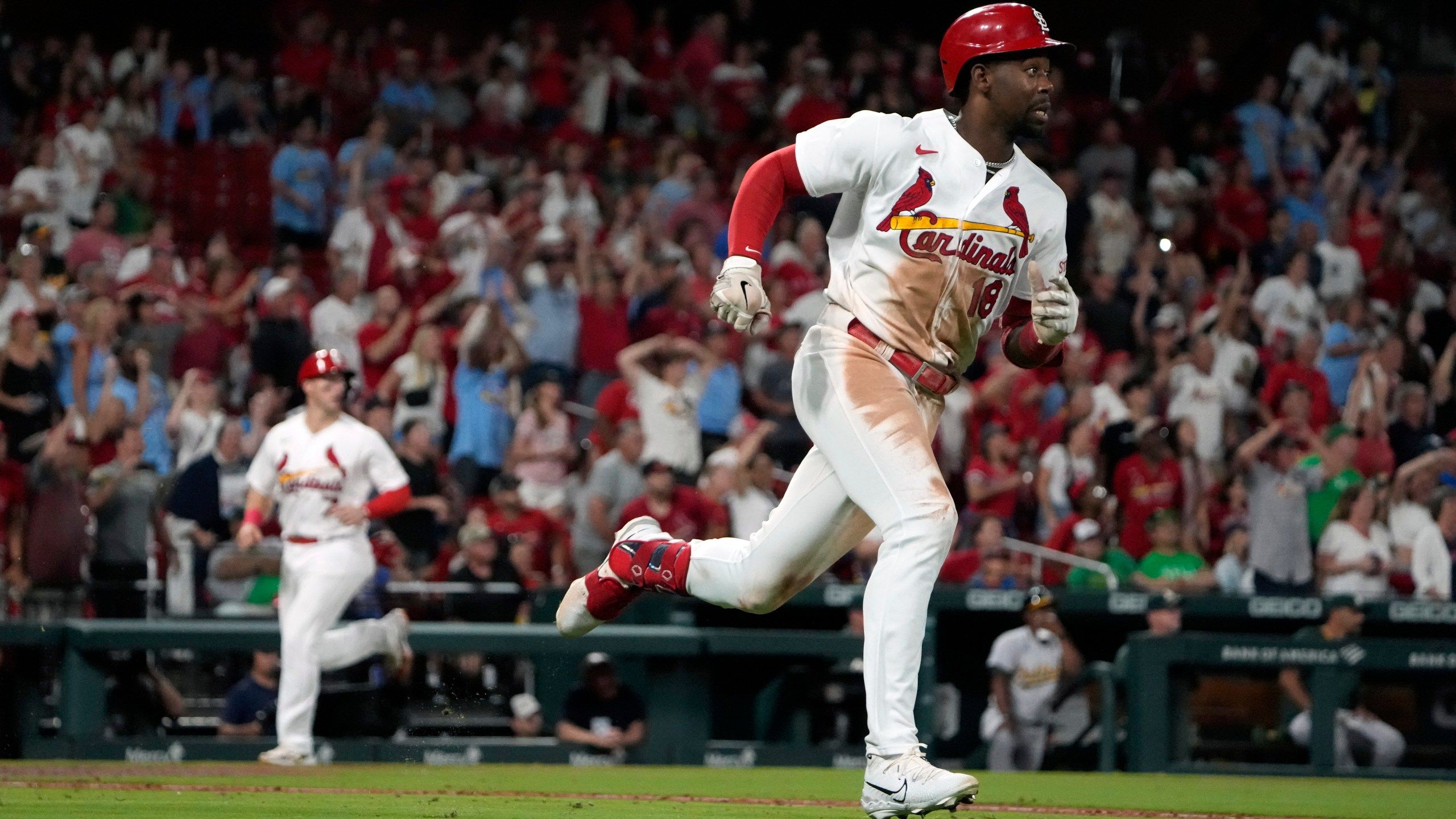2560x1440 Jordan Walker's Bases Loaded Triple Sparks The Cardinals To A 7 5 Win Over The A's