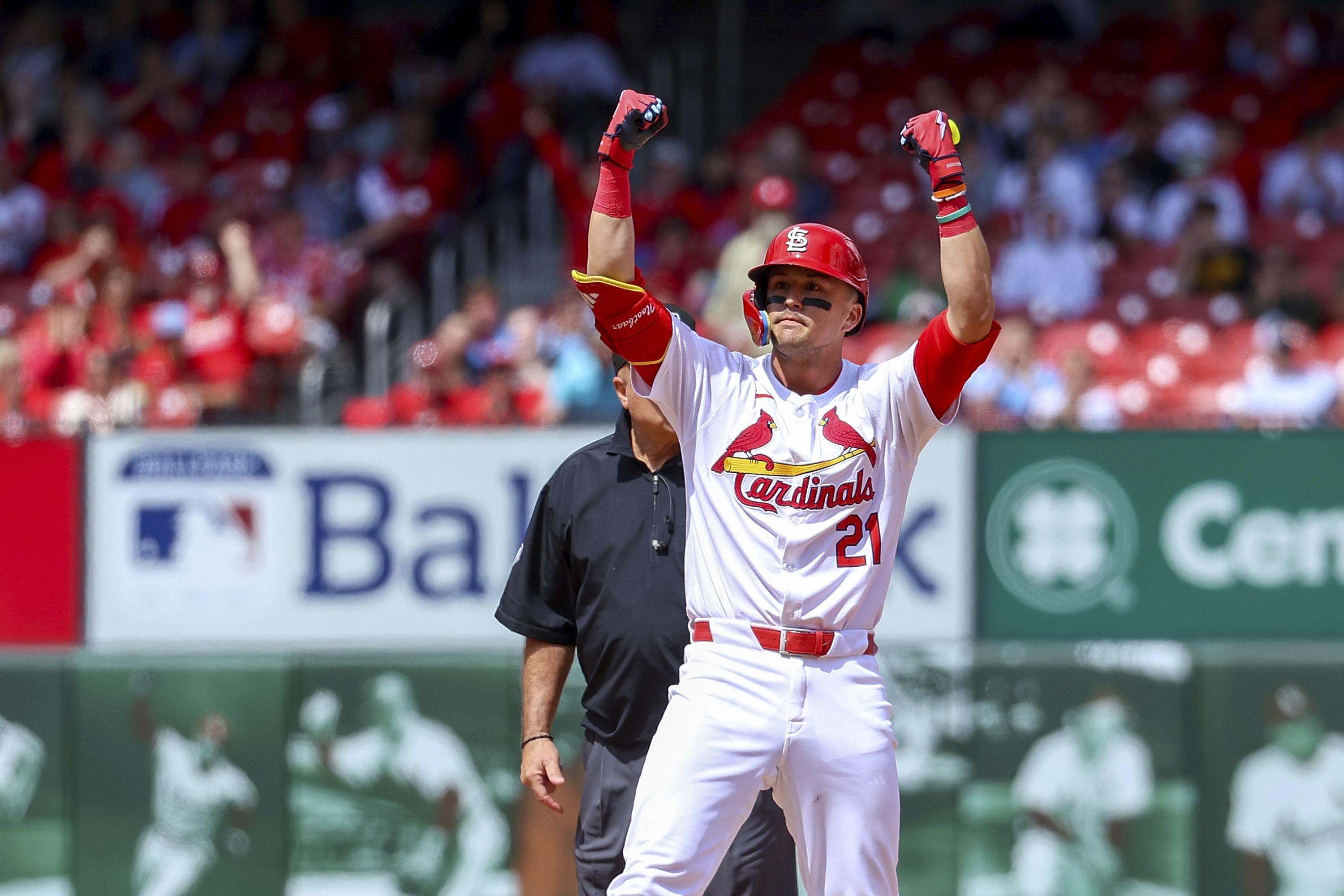 3000x2000 Lars Nootbaar drives in two in a victory over the Diamondbacks