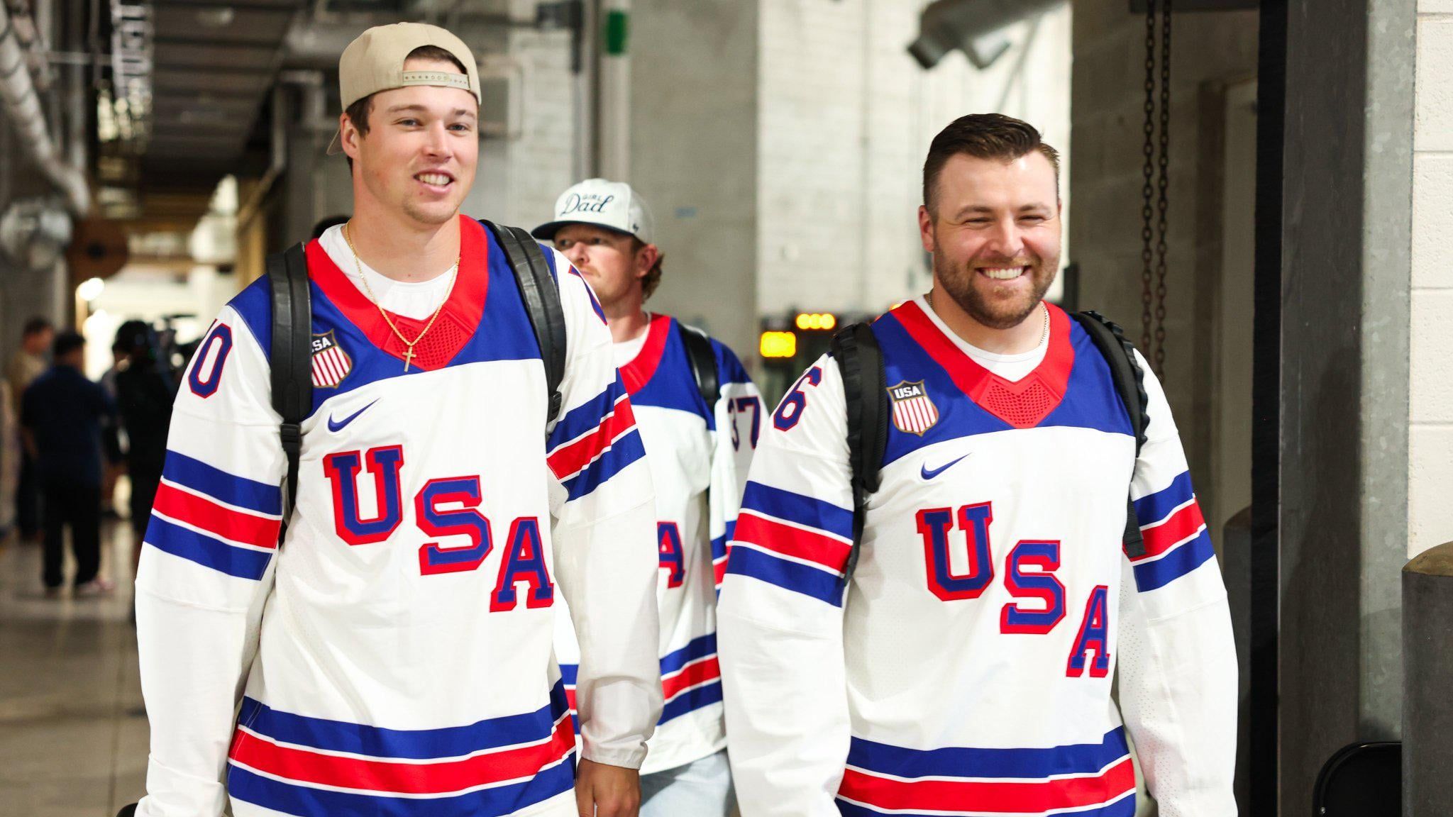 2048x1152 Mason Miller And Team USA Wore Game Worn Olympic Hockey Unis Ahead Of The WBC Final