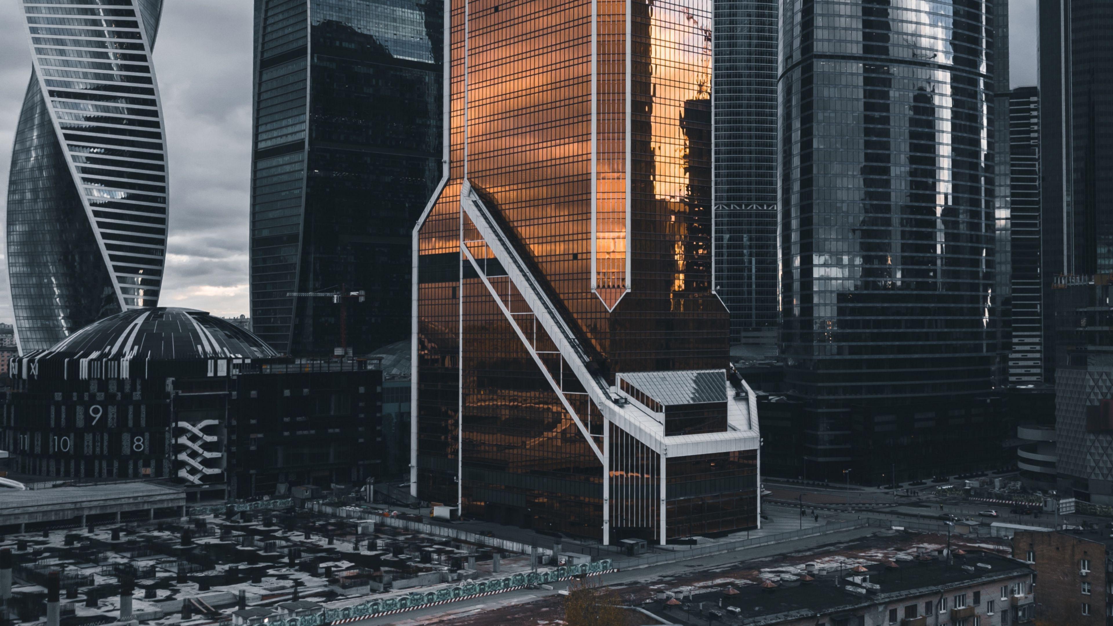3840x2160 Download wallpaper 3840x2160 moscow city, skyscrapers, architecture, moscow, russia 4k uhd 16:9 HD background