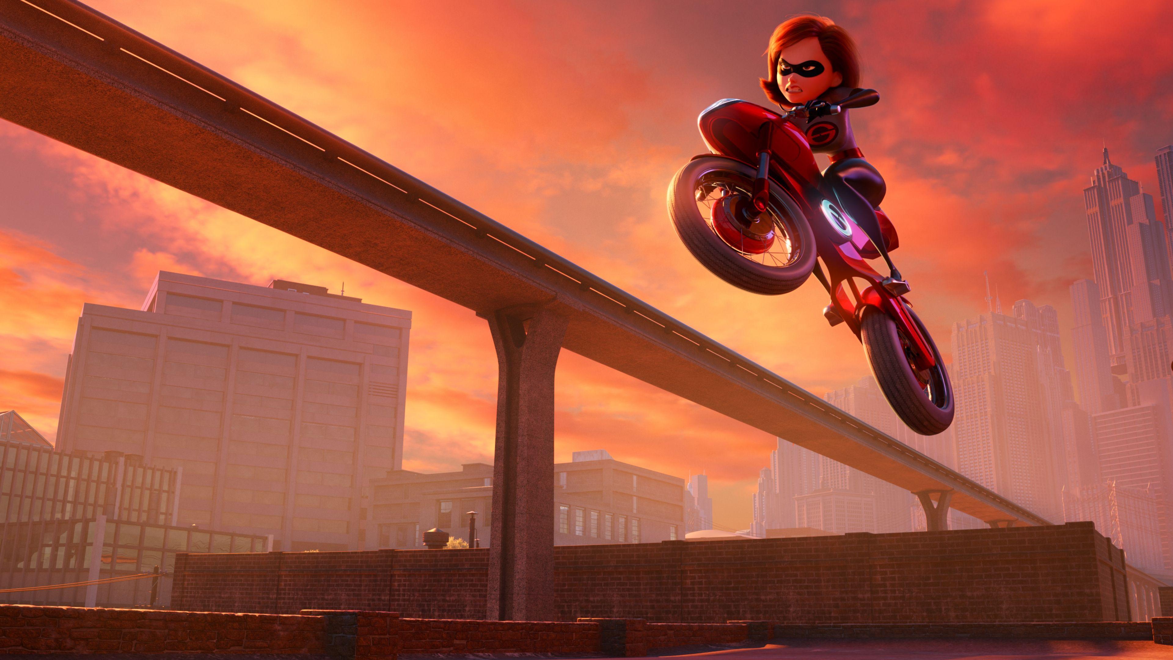 3840x2160 Download Elastigirl In The Incredibles 2 Movie 2018 4K resolution 16:9 ratio wallpaper 3840x2160