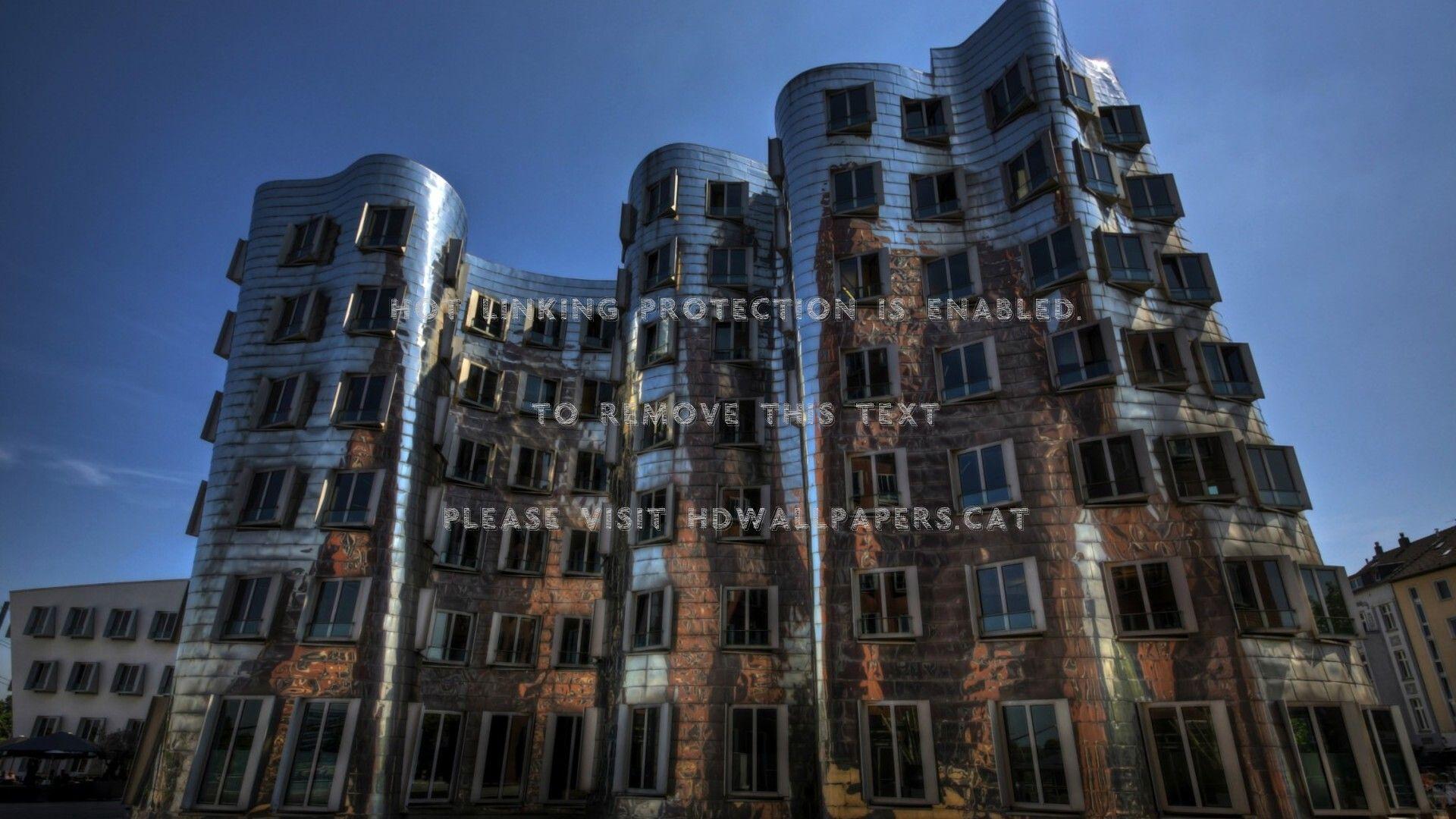 1920x1080 the frank gehry dancing house dusseldorf