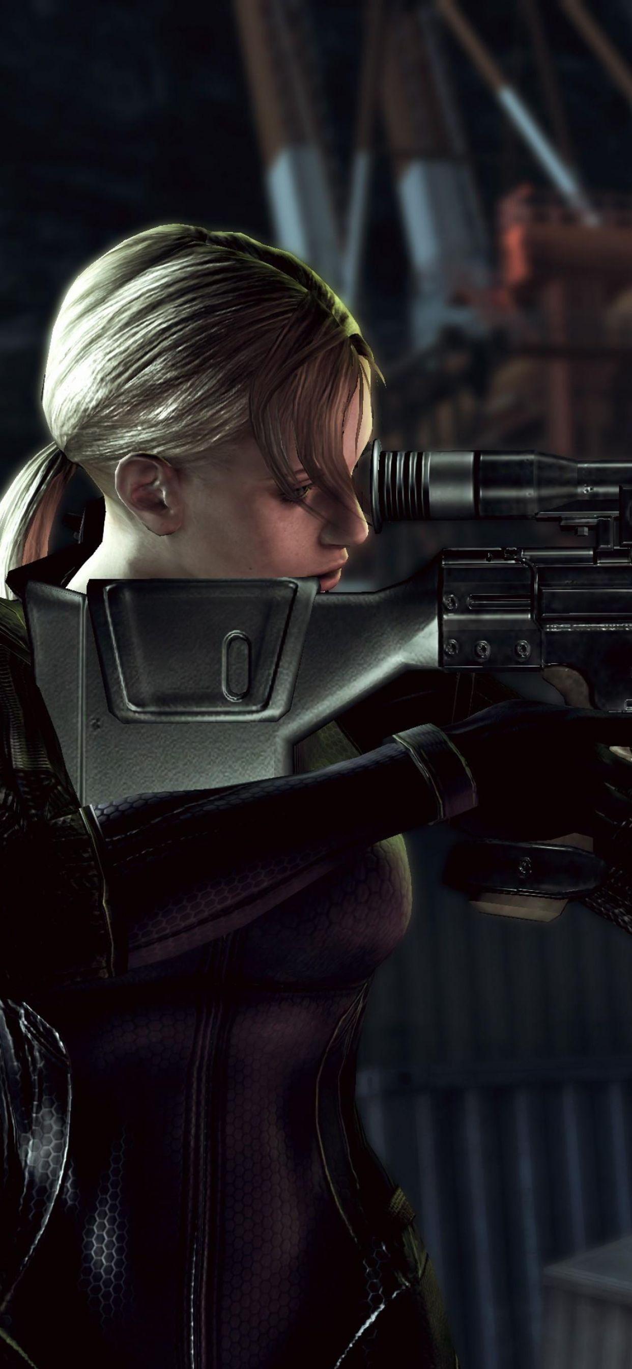 1242x2688 Resident Evil 5 Jill Valentine 3D Desktop HD Wallpaper