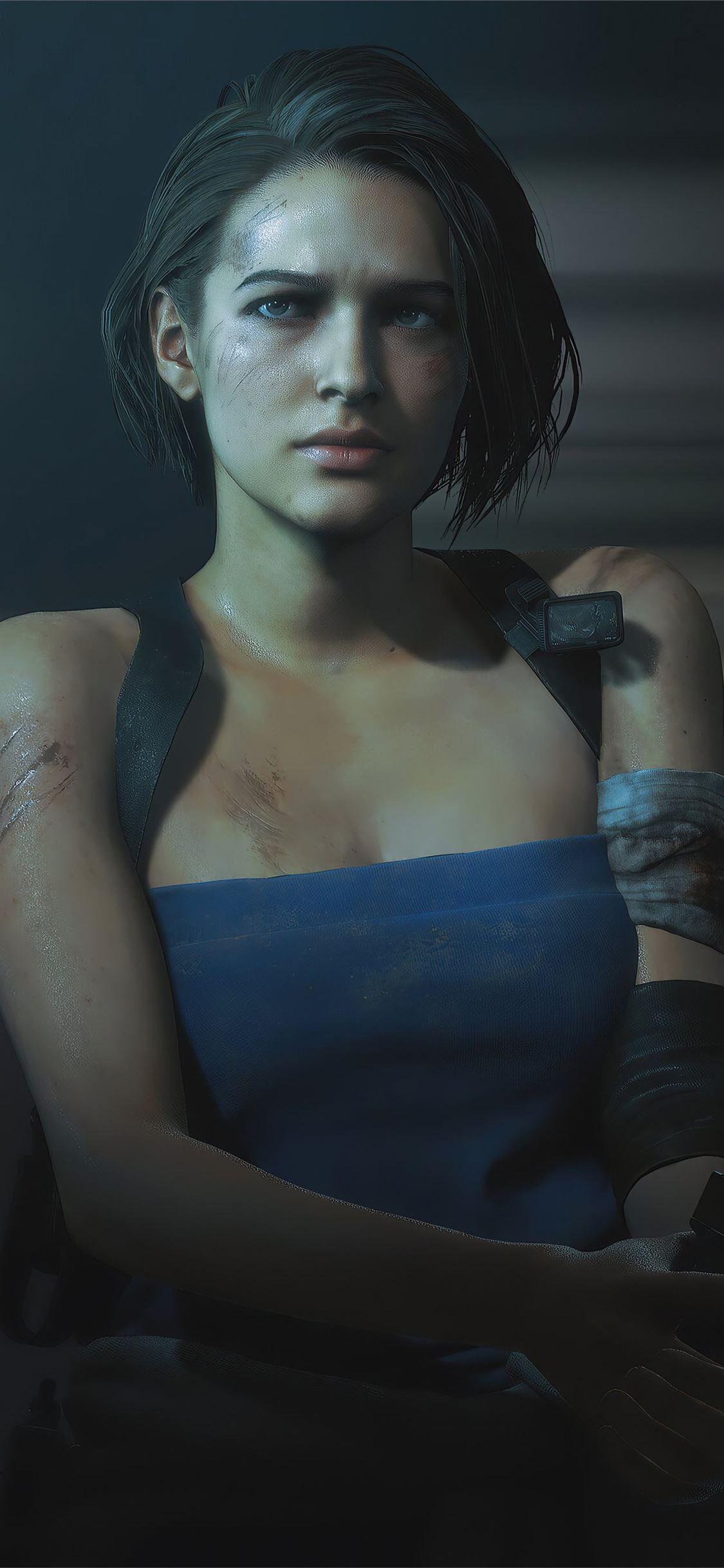 1125x2436 v for valentine resident evil 3 remake 4k iPhone X Wallpaper Free Download