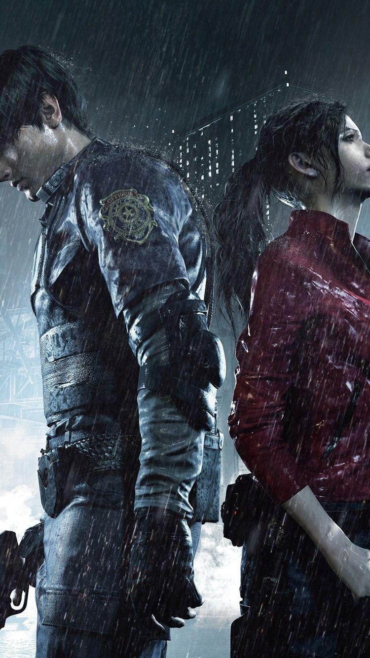 750x1334 Resident Evil Boy And Girl, Rain 750x1334 IPhone 8 7 6 6S Wallpaper, Background, Picture, Image