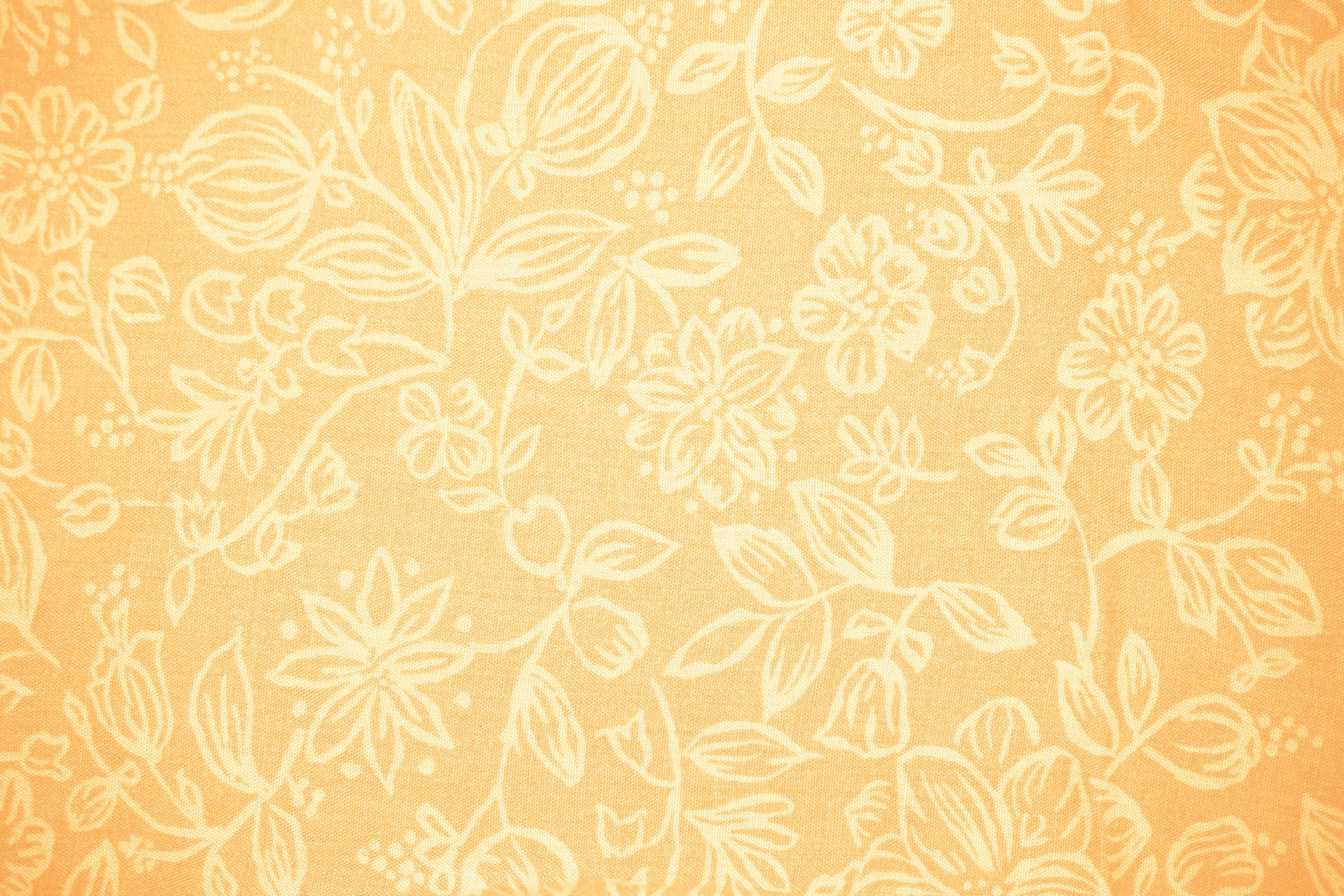 3888x2592 Peach Colored Fabric with Floral Pattern Texture Picture. Free Photograph. Photo Public Domain