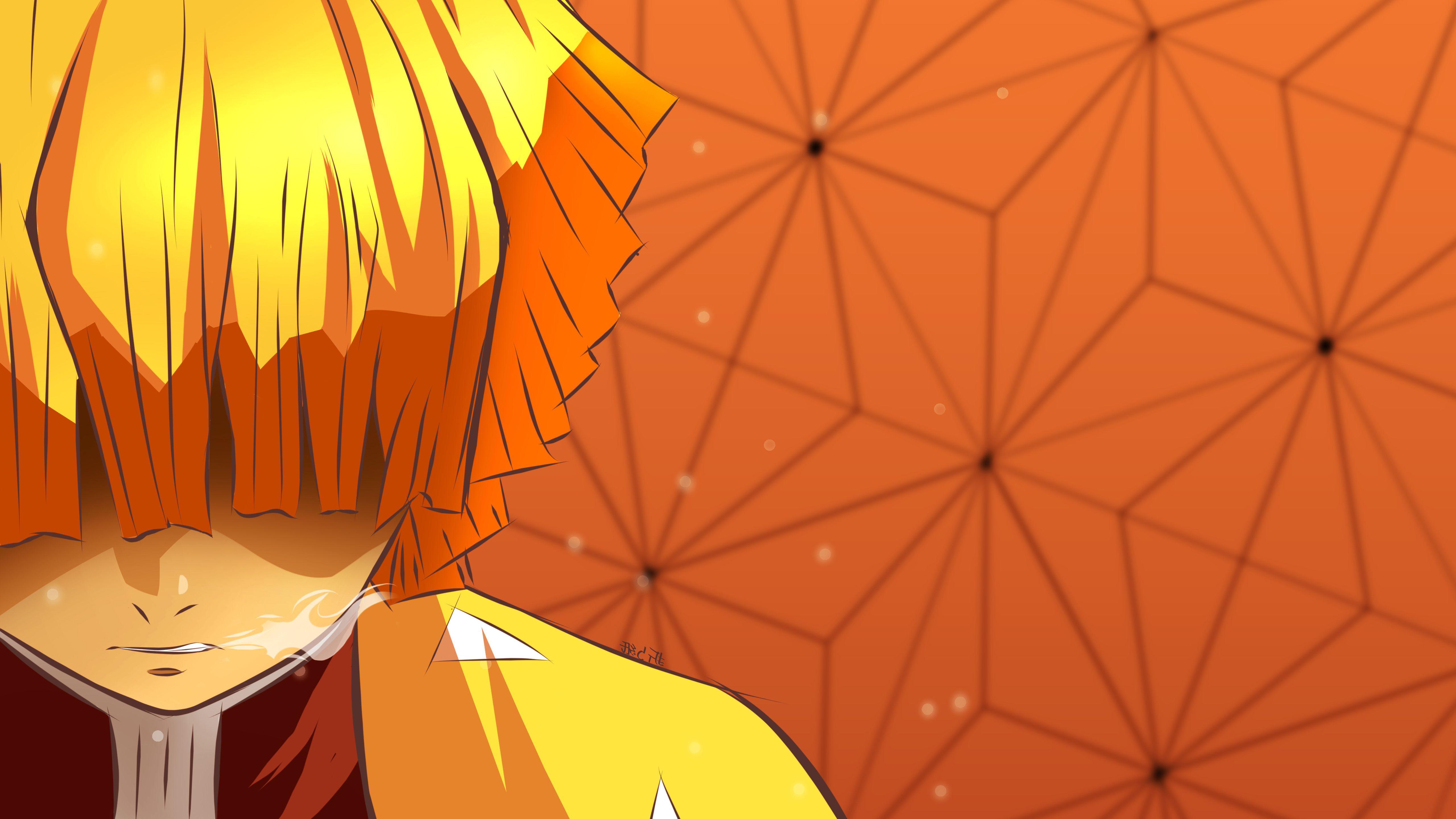 5120x2880 Demon Slayer Zenitsu Agatsuma On Side