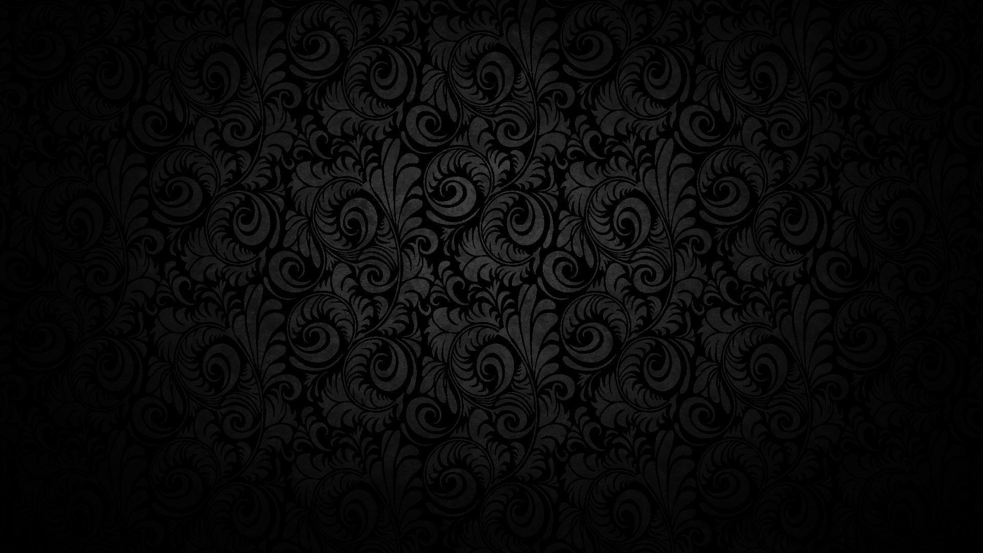 1920x1080 Textures S Black Floral Texture Pattern wallpaper in 1920x1080 resolution