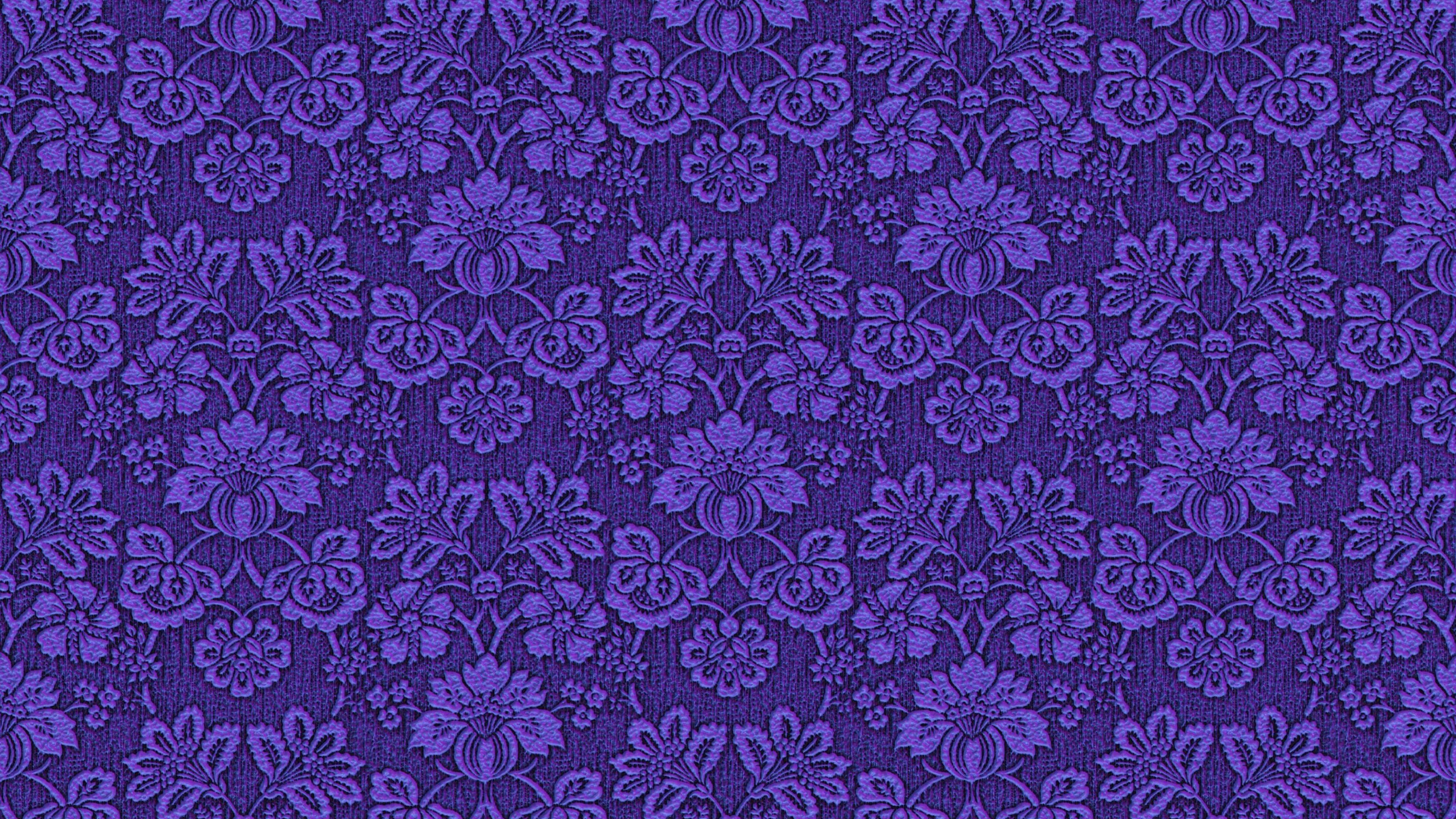 3840x2160 Download Floral patterns, fabric, purple texture wallpaper, 3840x 4K UHD 16: Widescreen