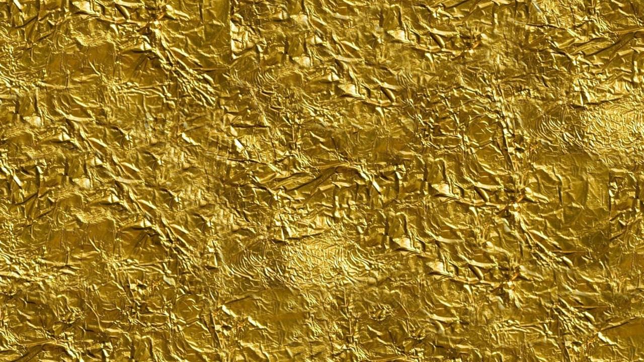 1280x720 Gold Foil Background Background for Free PowerPoint Templates