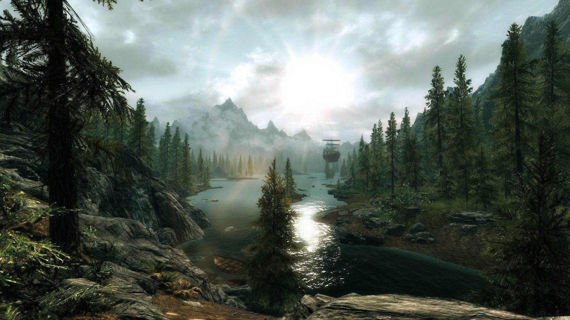 1920x1080 Skyrim Scenery Wallpaper