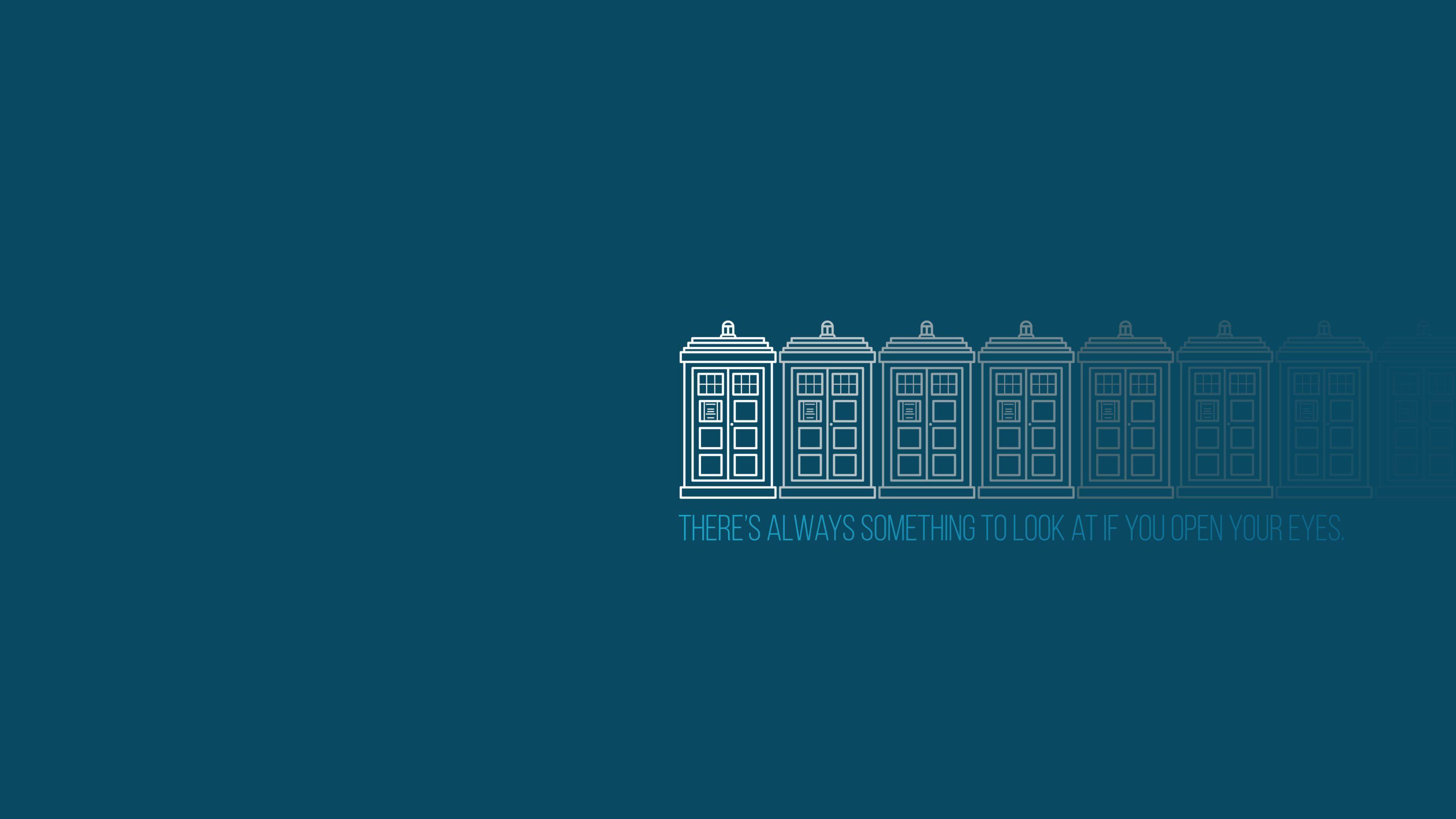 3840x2160 Doctor Who Minimalist Wallpaper