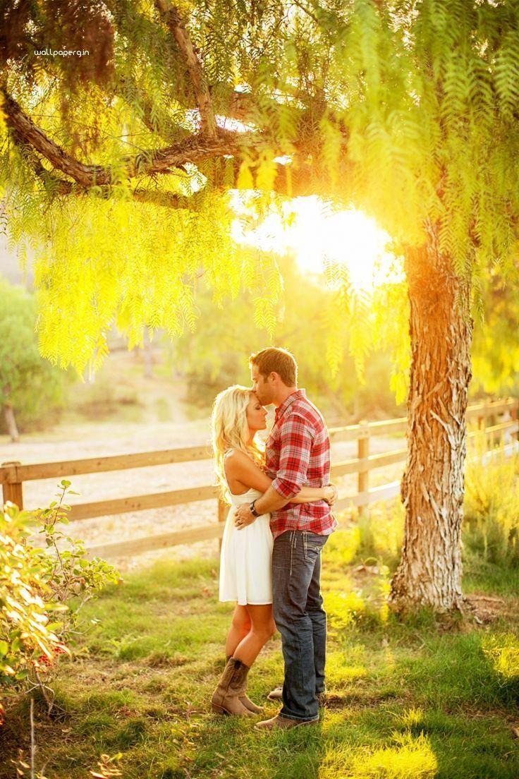736x1104 Download Kiss on forehead love HD wallpaper. Hd wallpaper for mobile and de. Outdoor engagement picture, Summer engagement photo, Engagement picture
