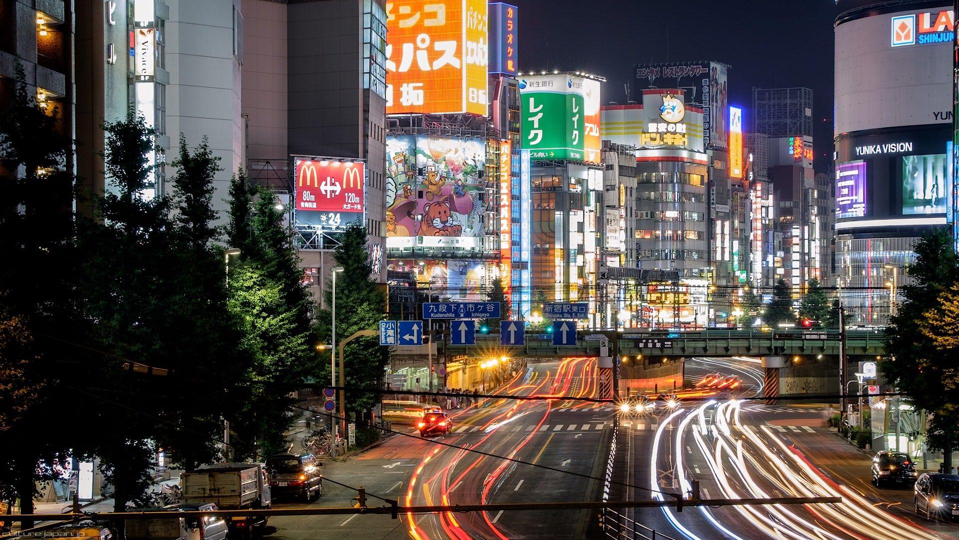 1920x1082 Shinjuku By Day And Night