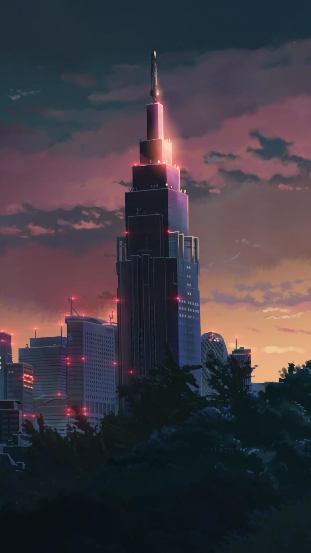 1080x1920 Shinjuku Tokyo Mimimal 4k Mobile Wallpaper (iPhone, Android, Samsung, Pixel, Xiaomi)
