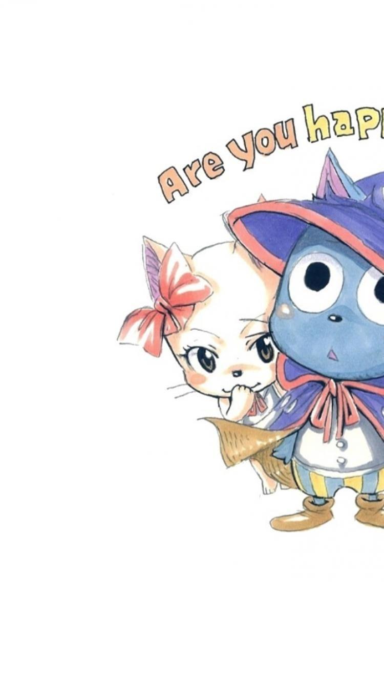 750x1334 Happy Fairy Tail Hiro Mashima HD Wallpaper
