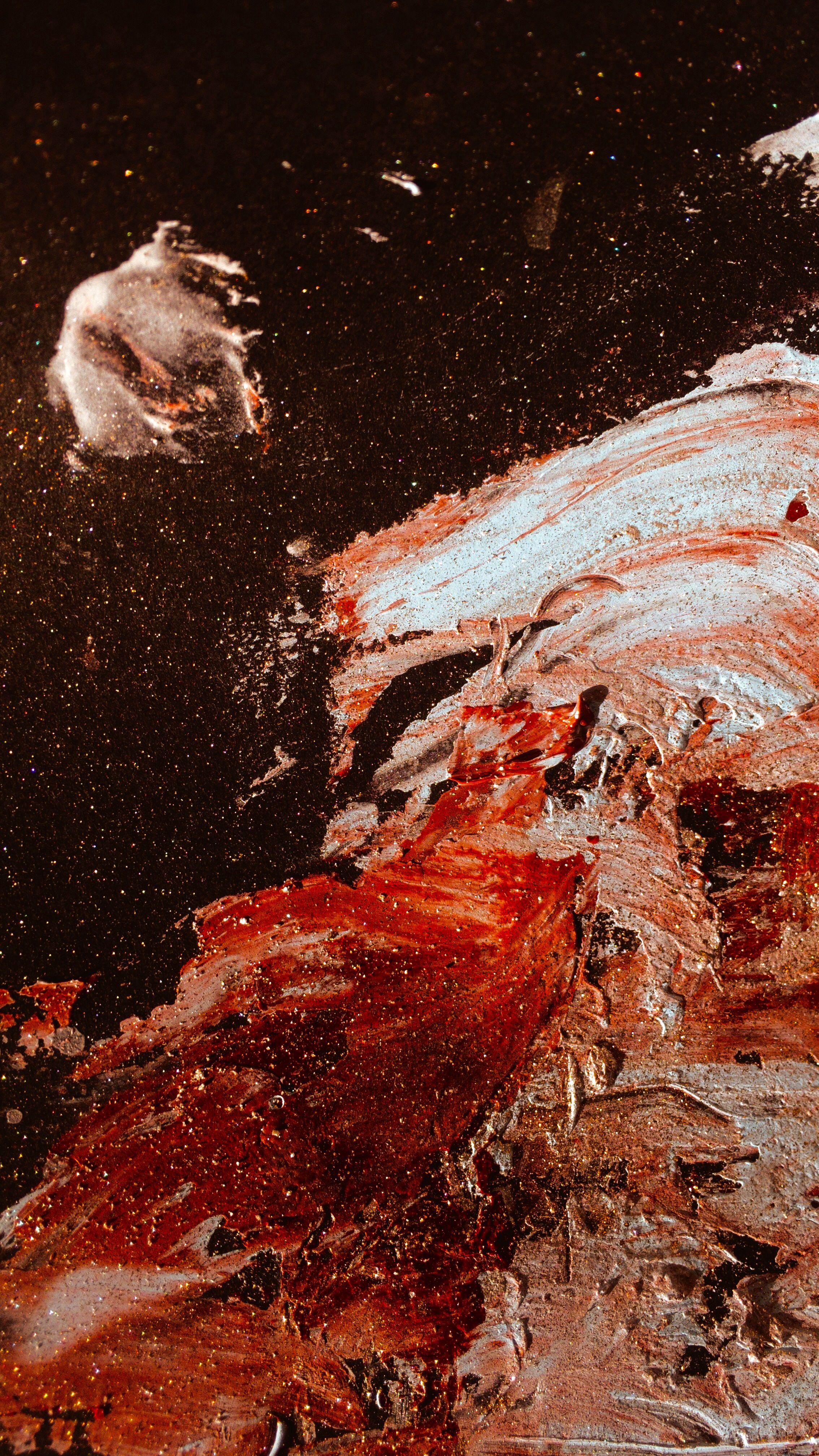 2268x4032 Brown And White Abstract Painting HD Wallpaper Hub
